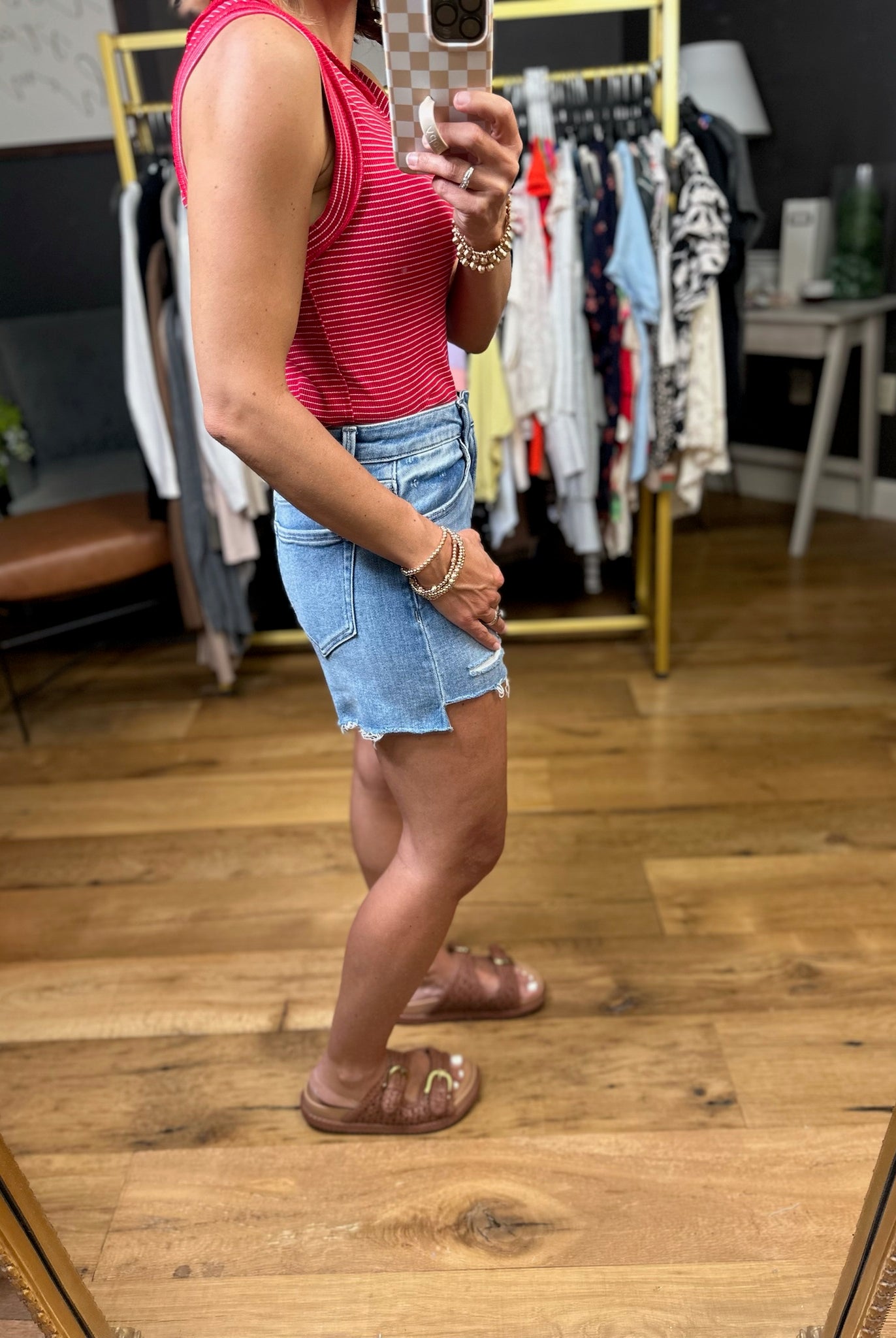 The Peyton High-Rise Cut-Off Shorts-Vervet-Anna Kaytes Boutique, Women's Fashion Boutique in Grinnell, Iowa