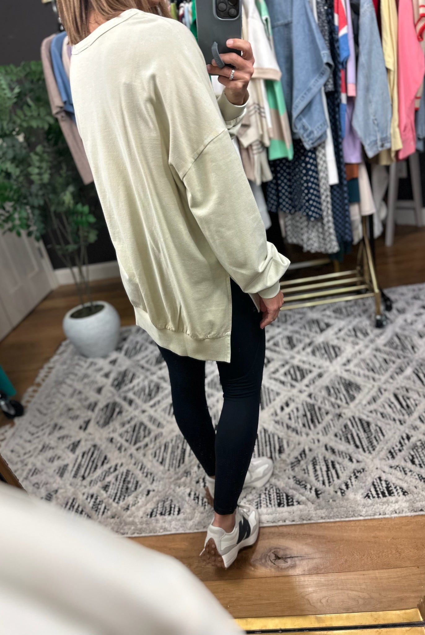 Right Away Washed Crew Sweatshirt-sweaters-Blu Pepper-Anna Kaytes Boutique, Women's Fashion Boutique in Grinnell, Iowa