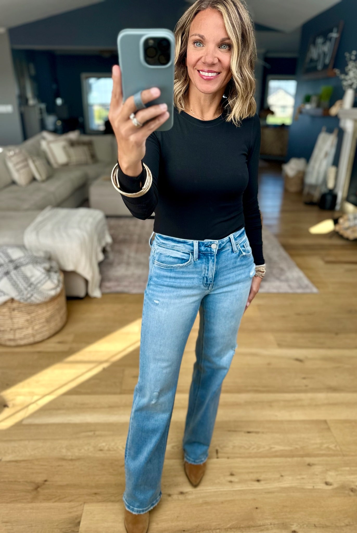 The Josie Mid-Rise Slim Wide Leg Denim-Vervet-Anna Kaytes Boutique, Women's Fashion Boutique in Grinnell, Iowa