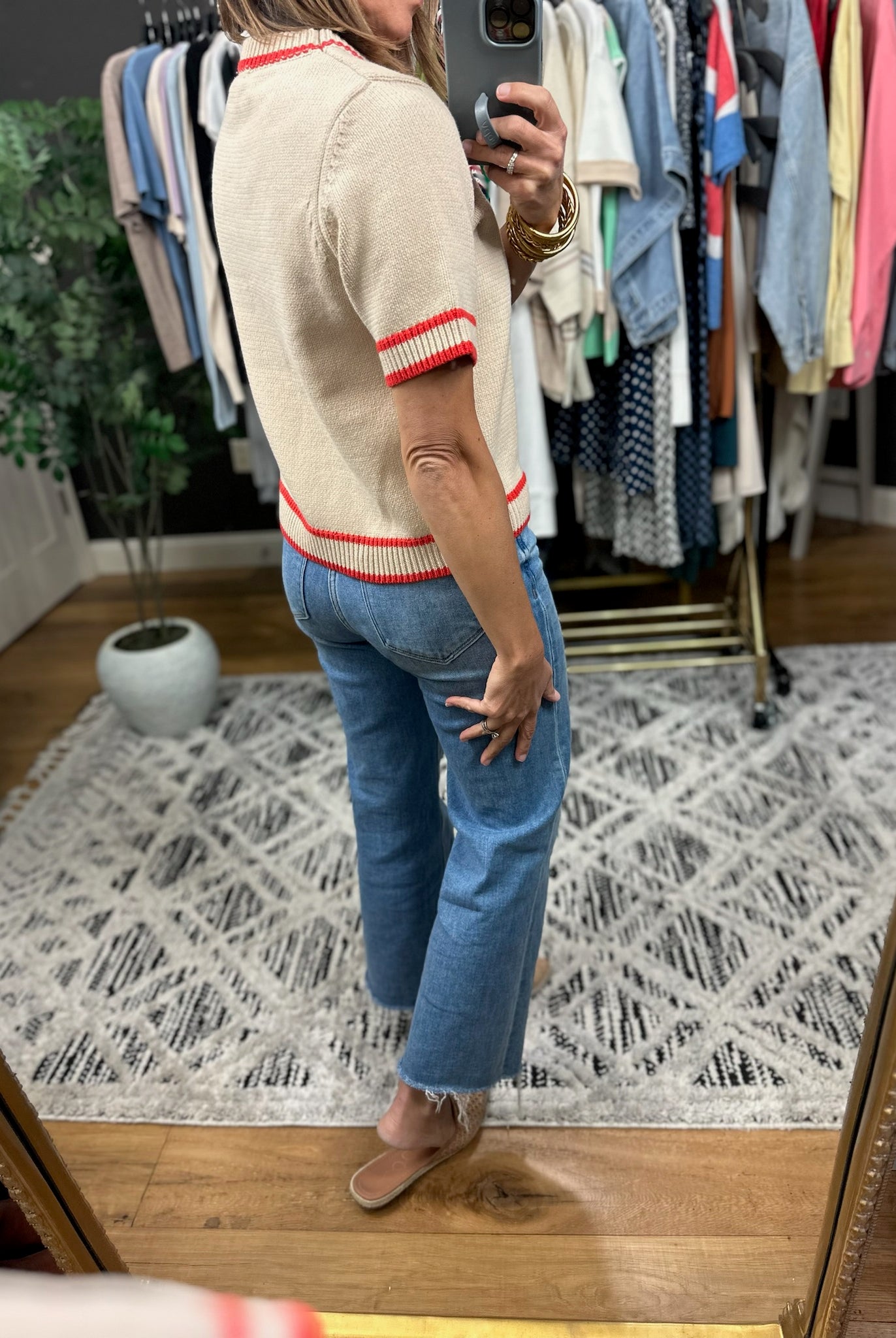 The Right Kind Trim Knit Top-Sweaters-Wishlist-Anna Kaytes Boutique, Women's Fashion Boutique in Grinnell, Iowa