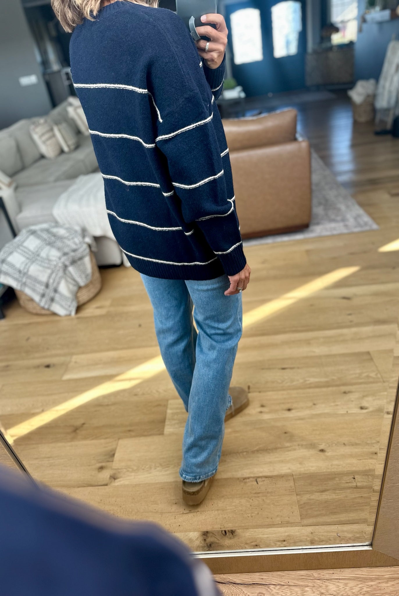 Take A Look Striped Knit Sweater-Blu Pepper-Anna Kaytes Boutique, Women's Fashion Boutique in Grinnell, Iowa