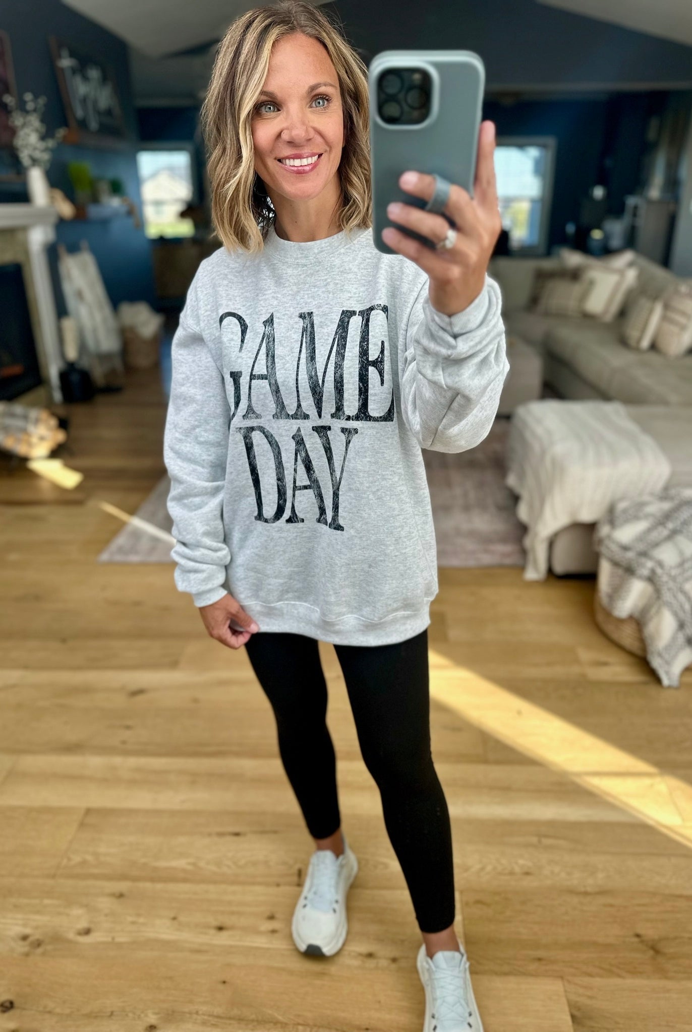 Game Day Crewneck Sweatshirt-Etta & East-Anna Kaytes Boutique, Women's Fashion Boutique in Grinnell, Iowa