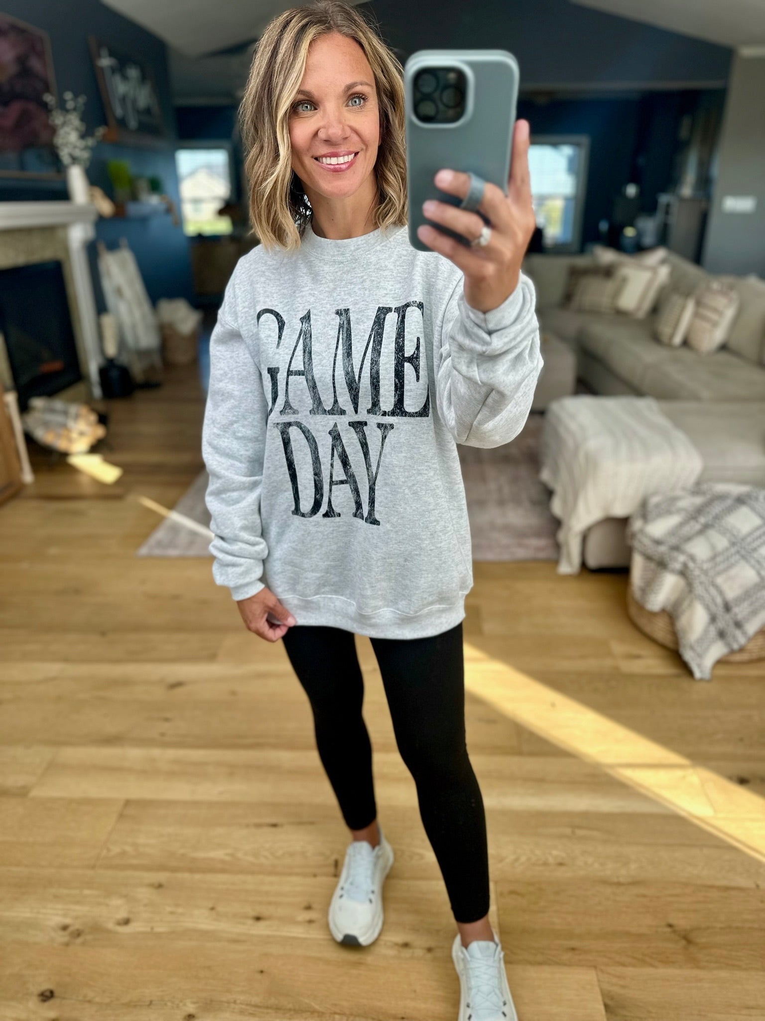 Game Day Crewneck Sweatshirt-Etta & East-Anna Kaytes Boutique, Women's Fashion Boutique in Grinnell, Iowa