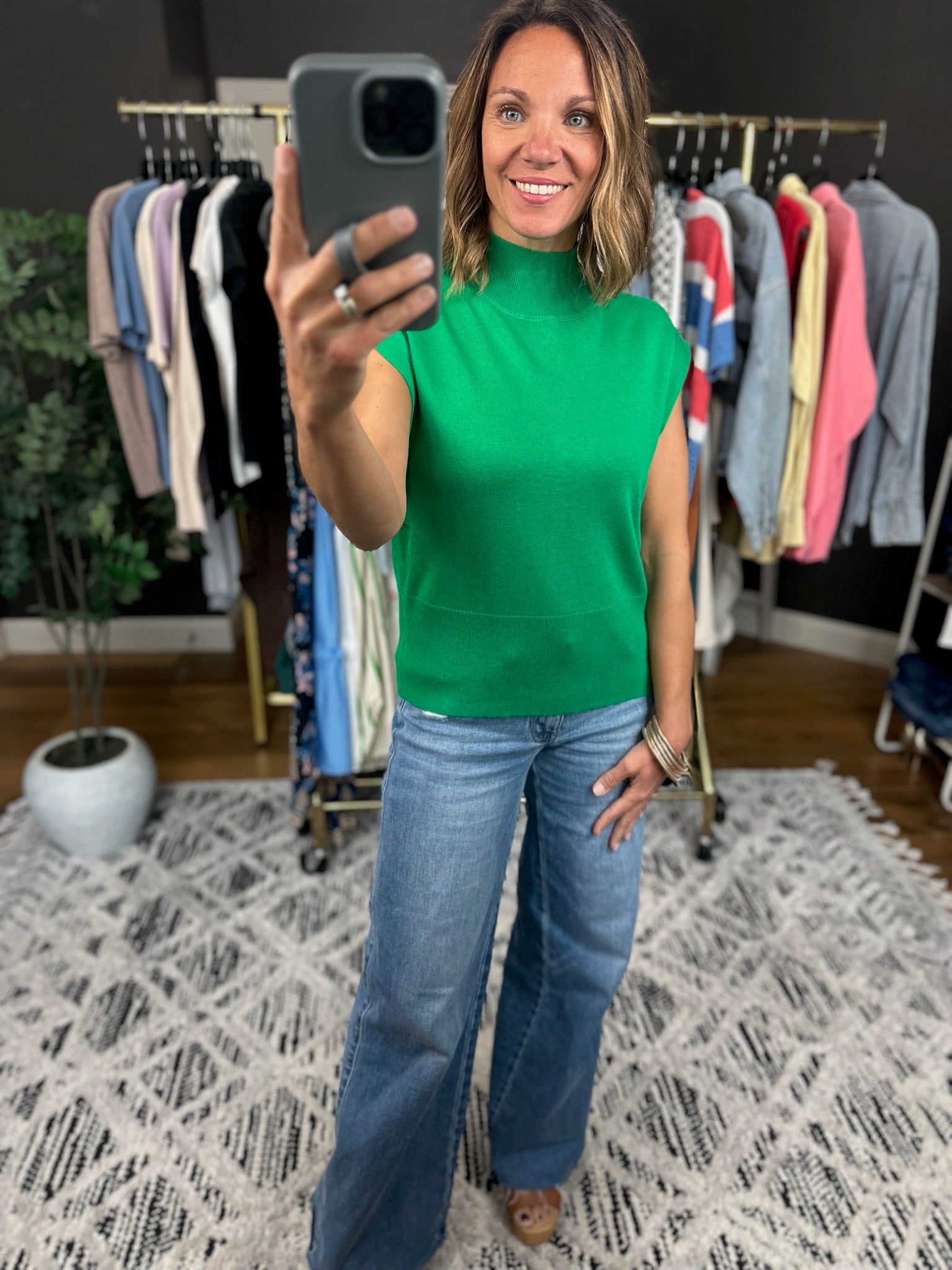 The Brightest Journey Knit Top-Short Sleeves-Entro-Anna Kaytes Boutique, Women's Fashion Boutique in Grinnell, Iowa