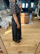 Looking Back Pleated Floral Dress-Hayden-Anna Kaytes Boutique, Women's Fashion Boutique in Grinnell, Iowa