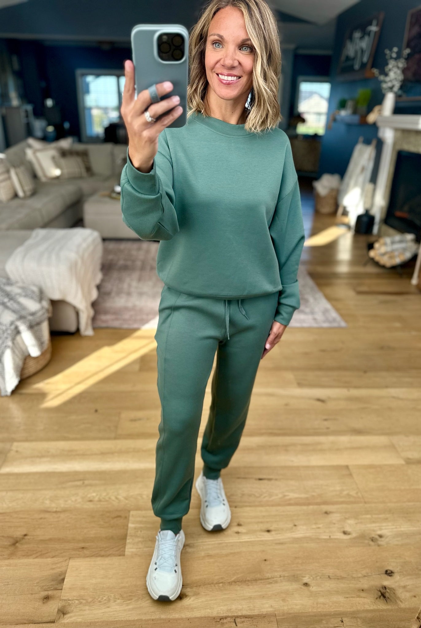 Colder Weather Scuba Crew + Jogger Set-Zenana-Anna Kaytes Boutique, Women's Fashion Boutique in Grinnell, Iowa