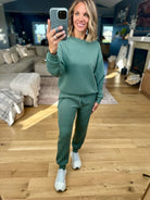 Colder Weather Scuba Crew + Jogger Set-Zenana-Anna Kaytes Boutique, Women's Fashion Boutique in Grinnell, Iowa