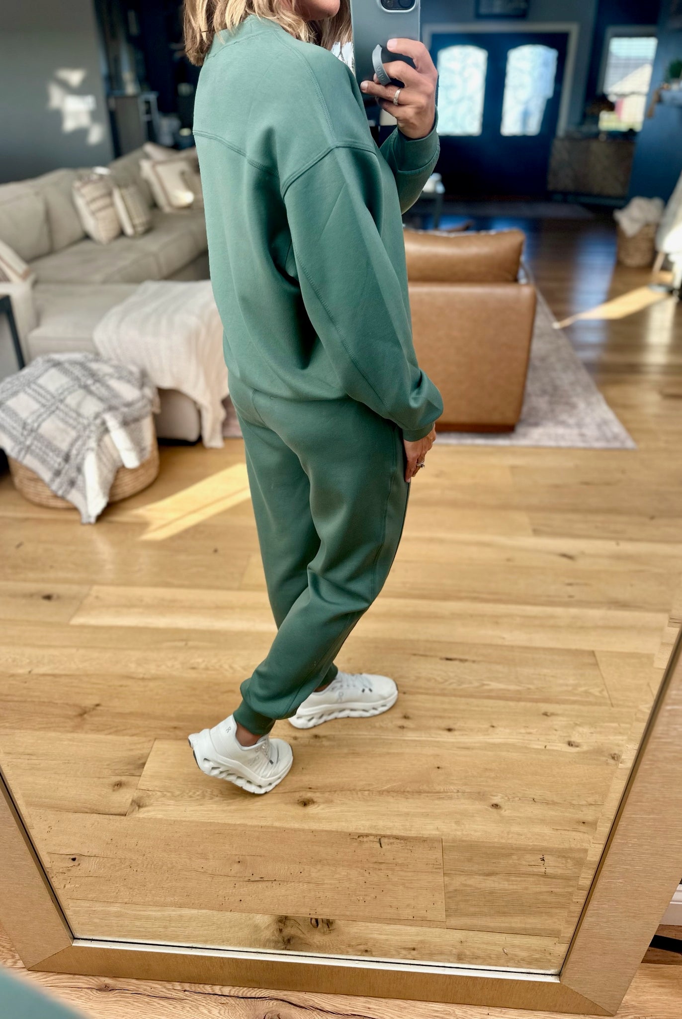 Colder Weather Scuba Crew + Jogger Set-Zenana-Anna Kaytes Boutique, Women's Fashion Boutique in Grinnell, Iowa