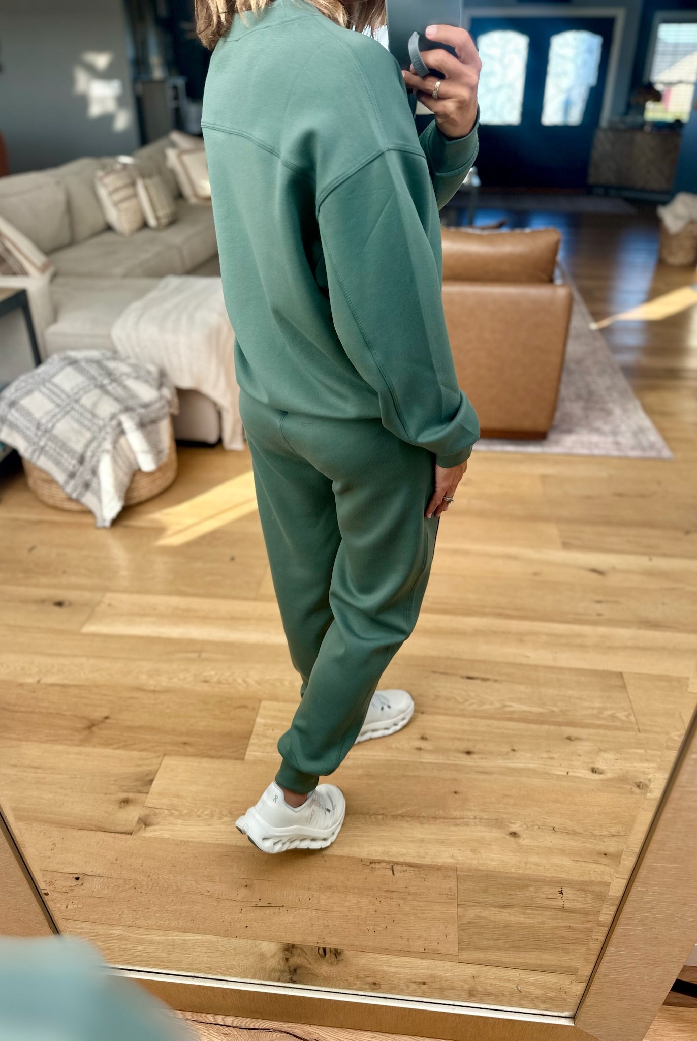Colder Weather Scuba Crew + Jogger Set-Zenana-Anna Kaytes Boutique, Women's Fashion Boutique in Grinnell, Iowa