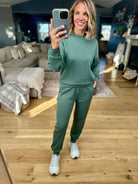 Colder Weather Scuba Crew + Jogger Set-Zenana-Anna Kaytes Boutique, Women's Fashion Boutique in Grinnell, Iowa