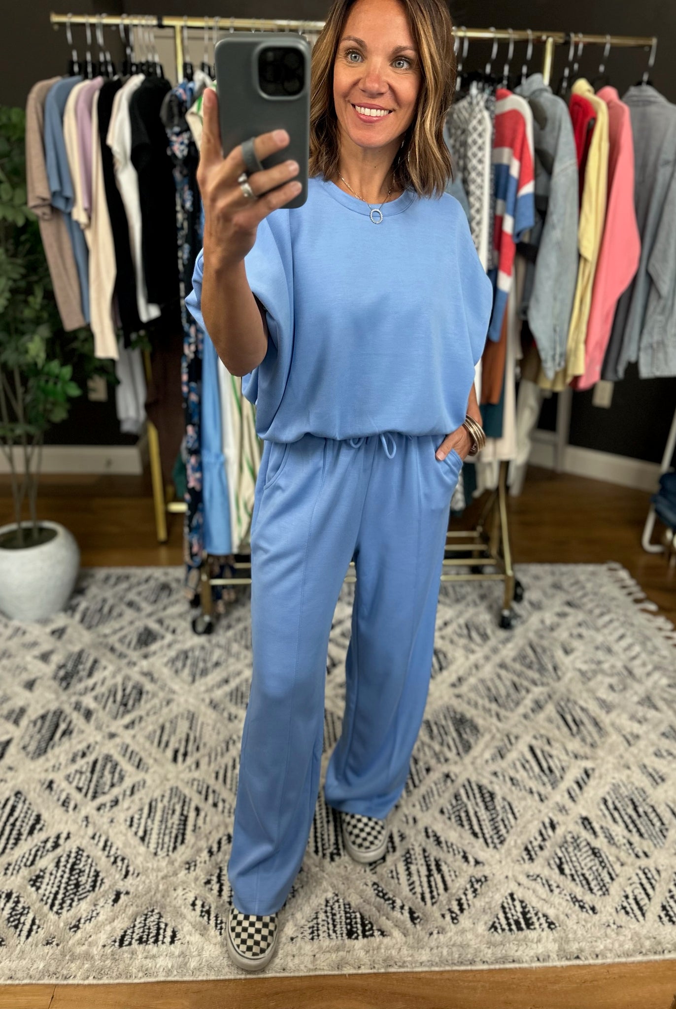 Free & Easy 2-Piece Set-Jumpsuits-Wishlist-Anna Kaytes Boutique, Women's Fashion Boutique in Grinnell, Iowa