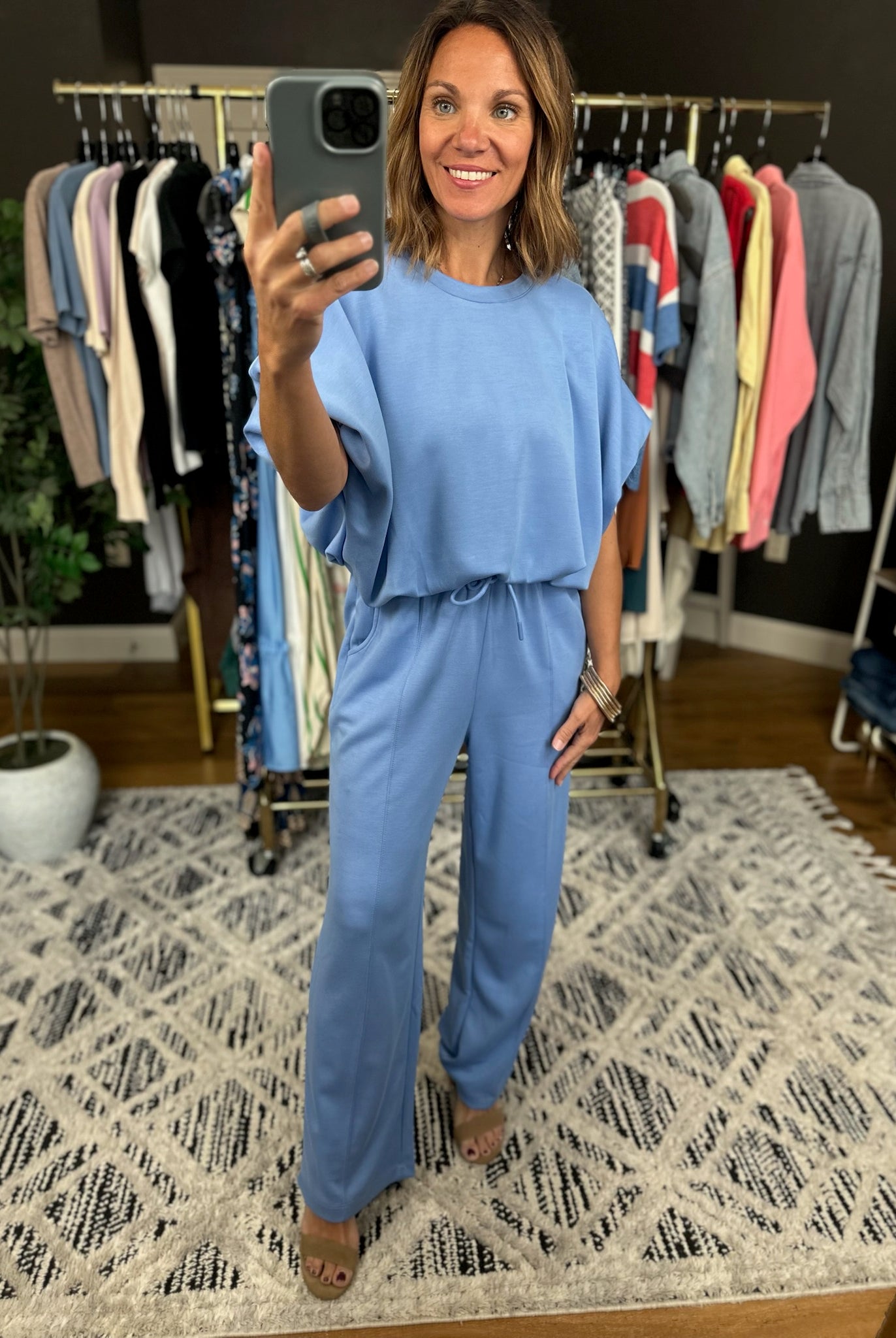 Free & Easy 2-Piece Set-Jumpsuits-Wishlist-Anna Kaytes Boutique, Women's Fashion Boutique in Grinnell, Iowa