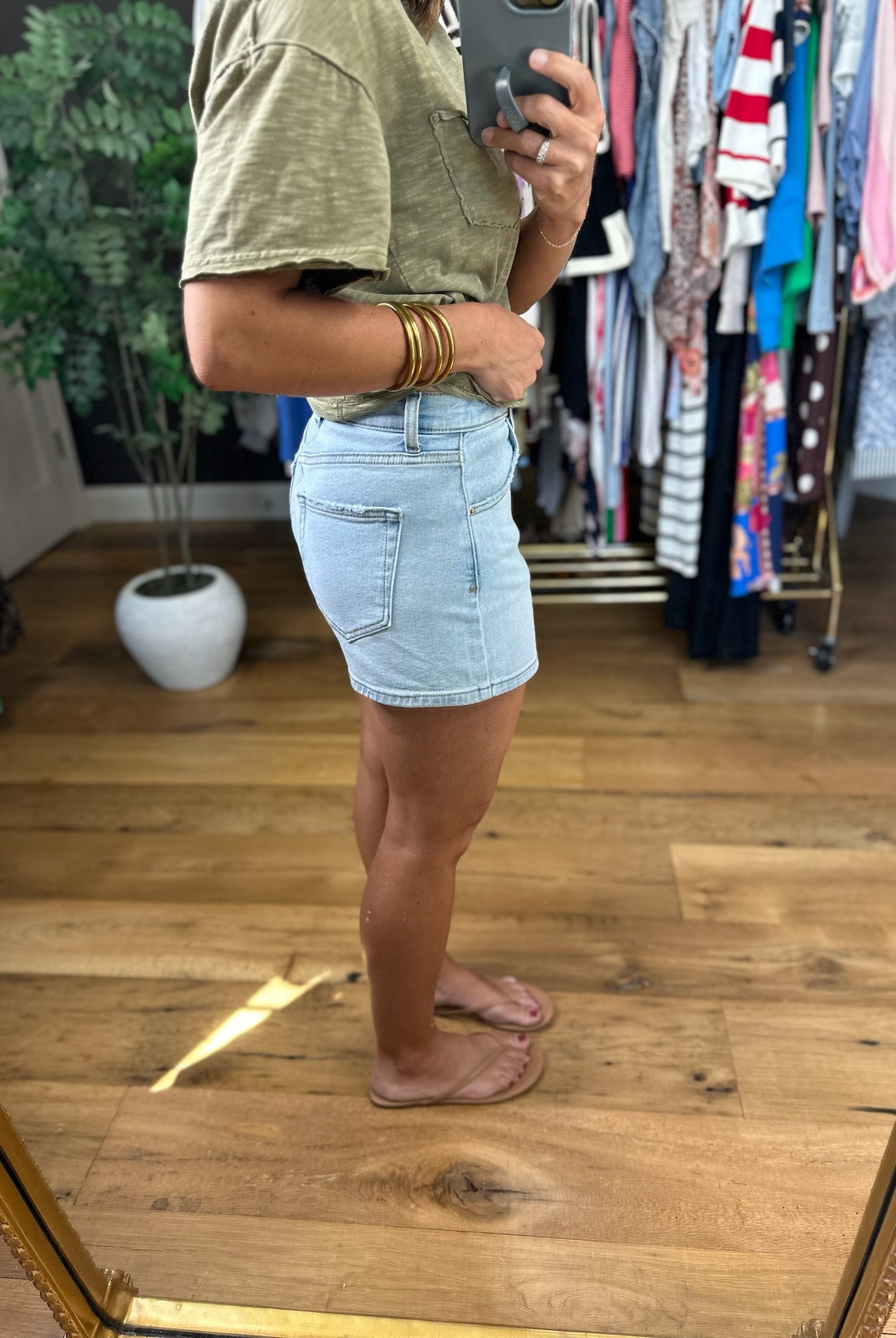 Z Supply Camila High-Rise A-Line Shorts-Shorts-Z Supply-Anna Kaytes Boutique, Women's Fashion Boutique in Grinnell, Iowa