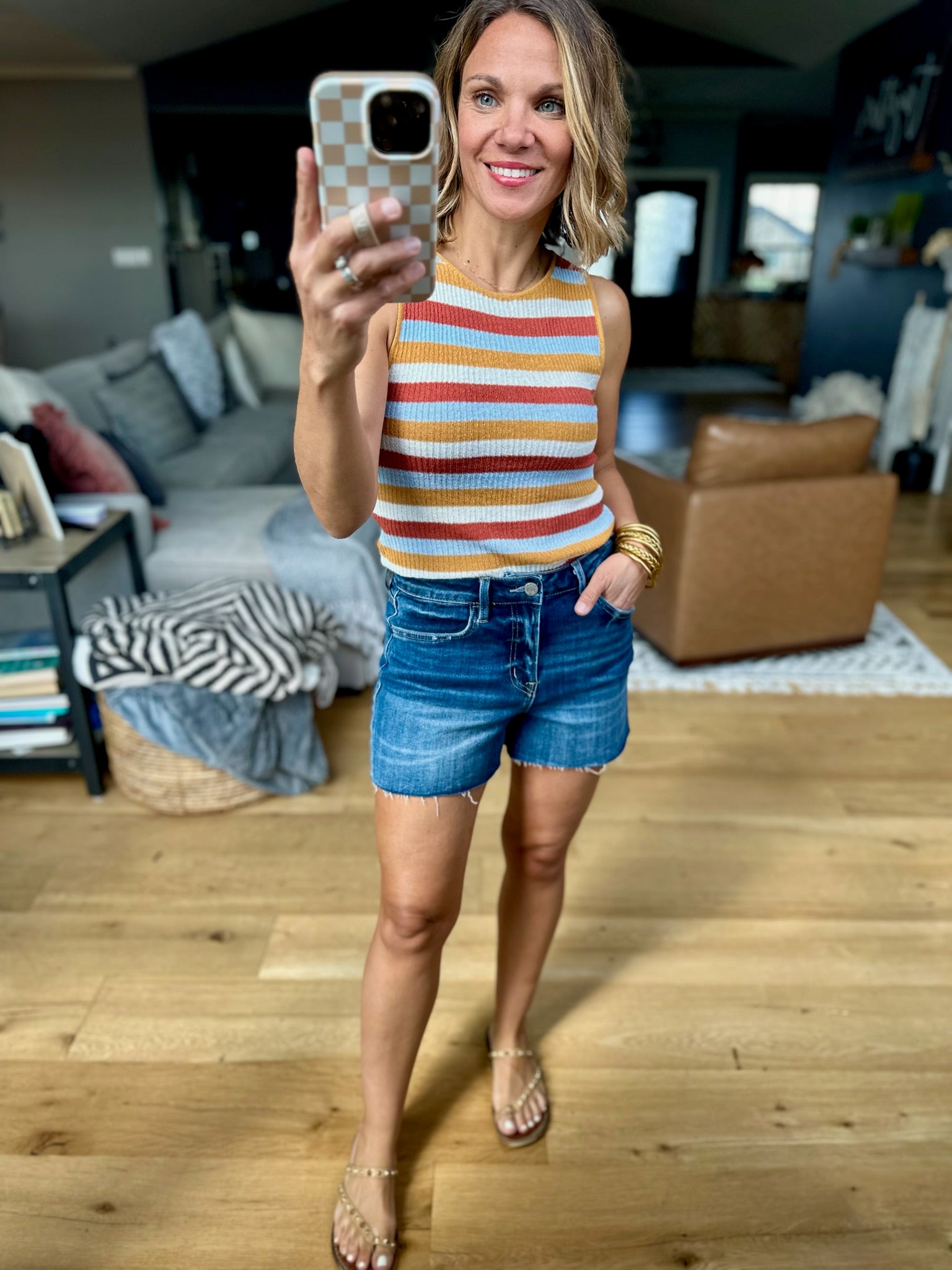 Years Go By Striped Knit Top - Multiple Options-Be Cool-Anna Kaytes Boutique, Women's Fashion Boutique in Grinnell, Iowa