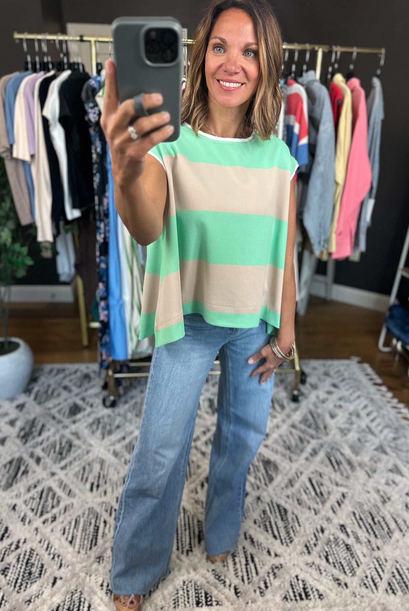 Make A Move Asymmetrical Top-Short Sleeves-Wishlist-Anna Kaytes Boutique, Women's Fashion Boutique in Grinnell, Iowa