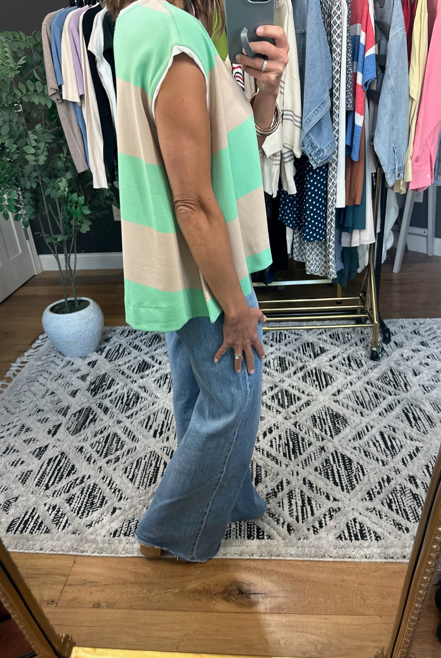 Make A Move Asymmetrical Top-Short Sleeves-Wishlist-Anna Kaytes Boutique, Women's Fashion Boutique in Grinnell, Iowa