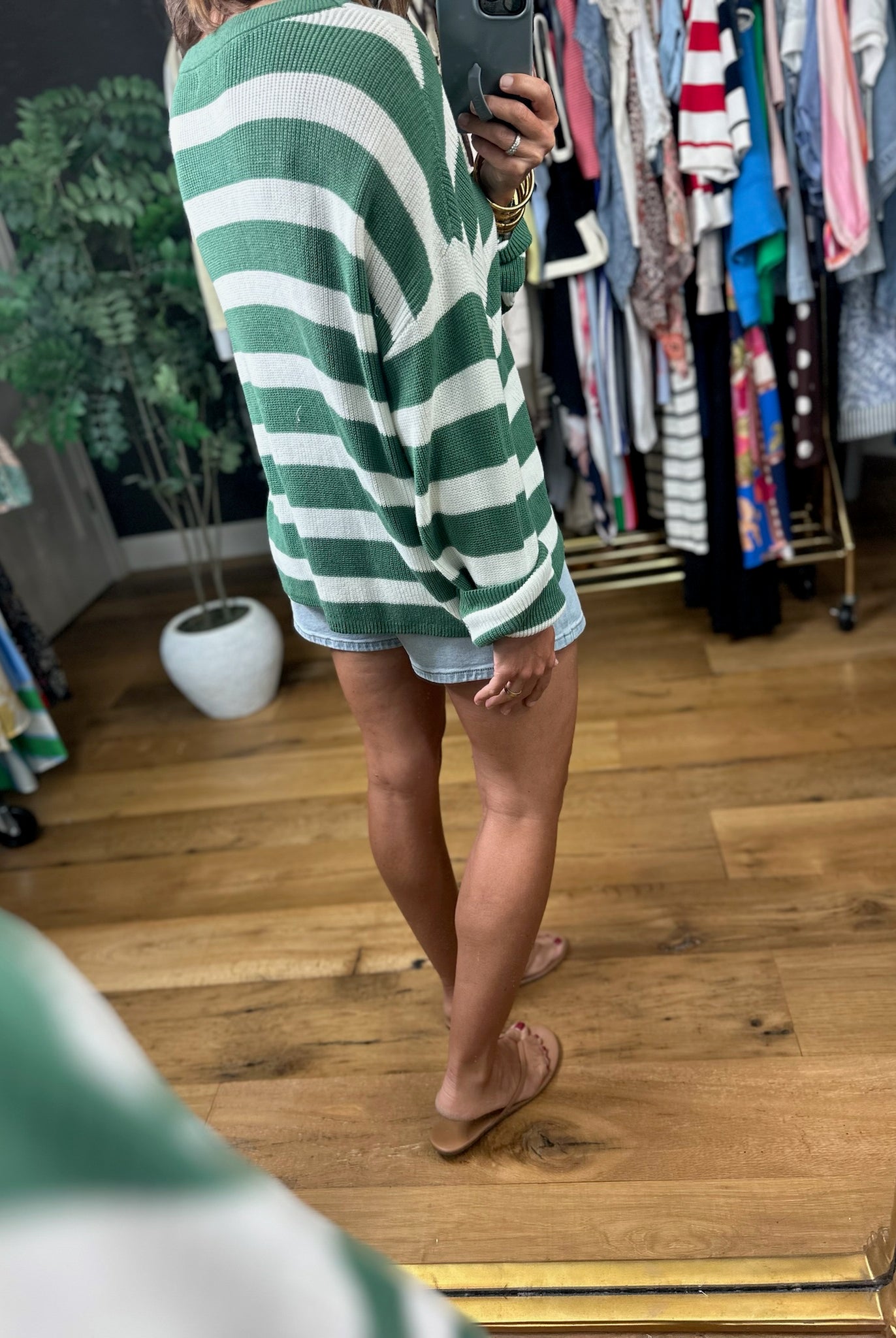 Twist Of Fate Striped Knit Top-Sweaters-Blu Pepper-Anna Kaytes Boutique, Women's Fashion Boutique in Grinnell, Iowa