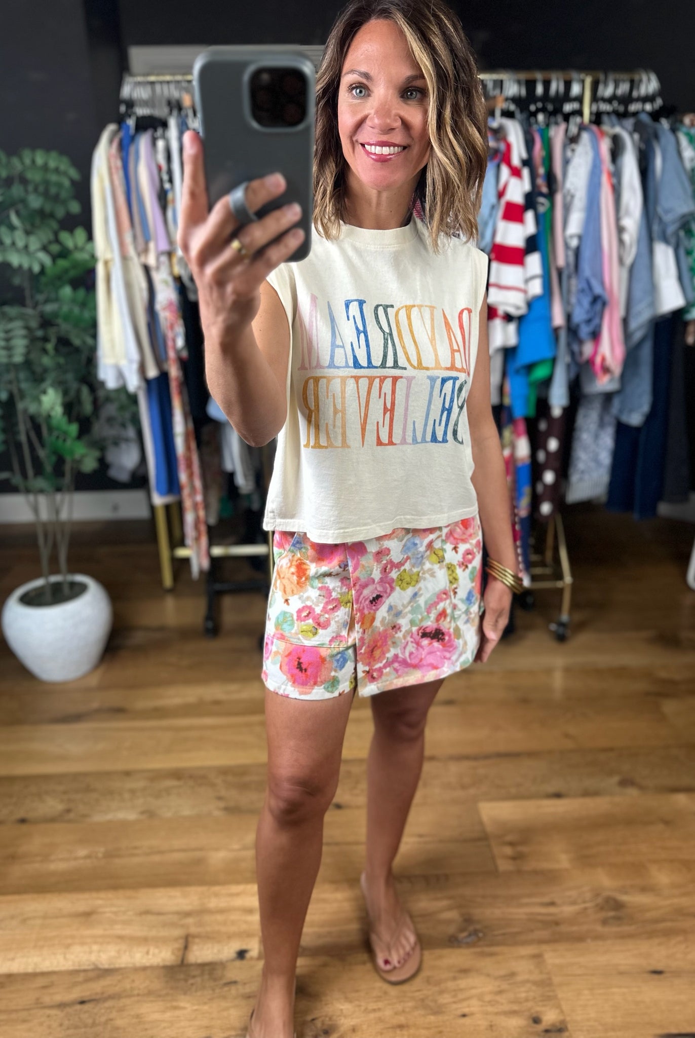 Summer Vibes Floral Skort-Shorts-Entro-Anna Kaytes Boutique, Women's Fashion Boutique in Grinnell, Iowa