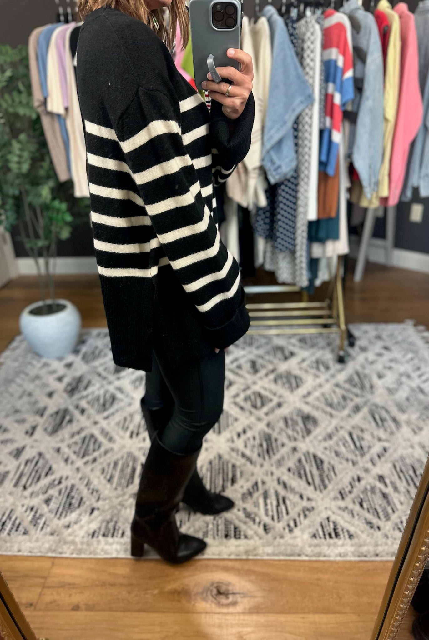 Part Of The Plan Striped Knit-Sweaters-Bibi-Anna Kaytes Boutique, Women's Fashion Boutique in Grinnell, Iowa