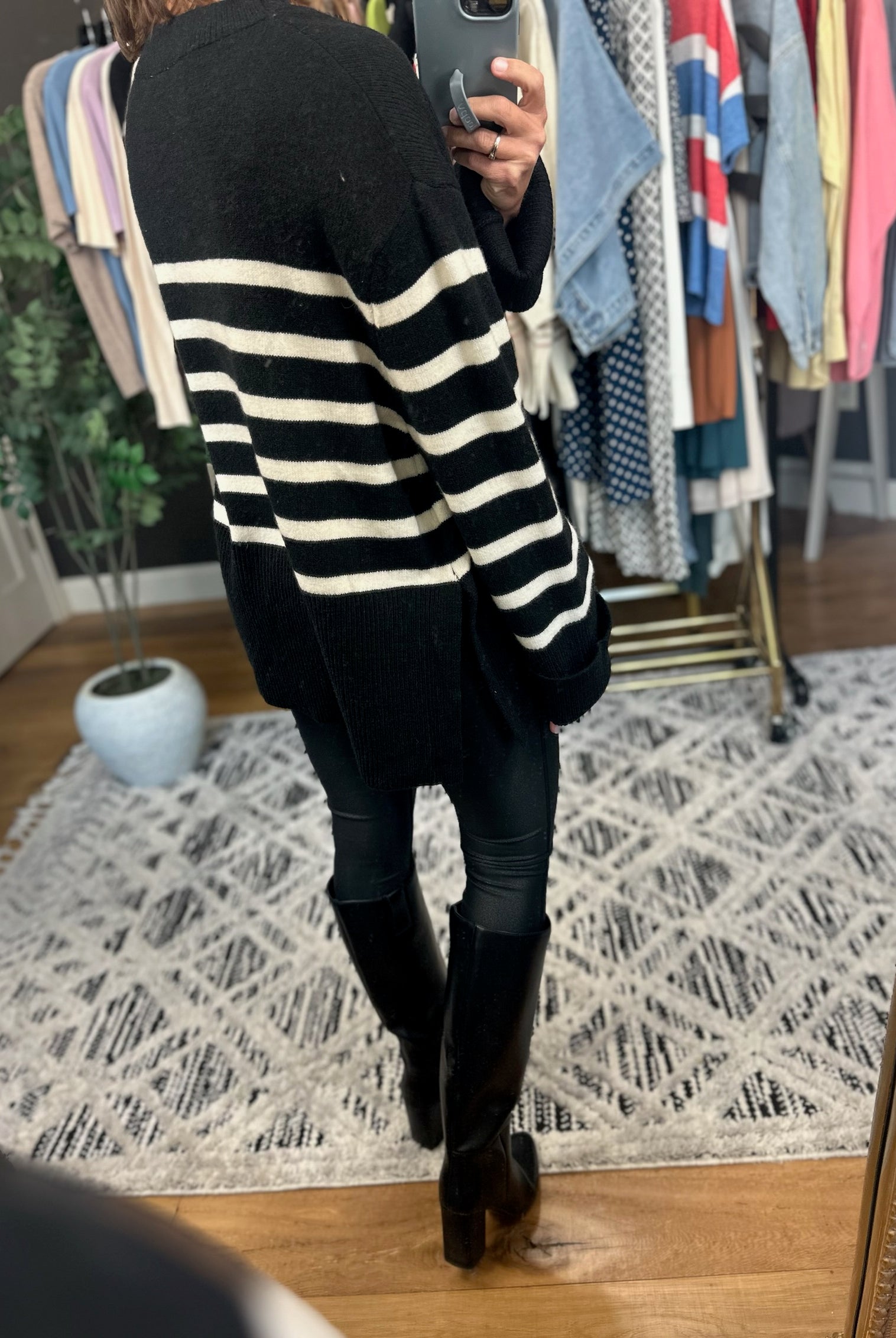 Part Of The Plan Striped Knit-Sweaters-Bibi-Anna Kaytes Boutique, Women's Fashion Boutique in Grinnell, Iowa