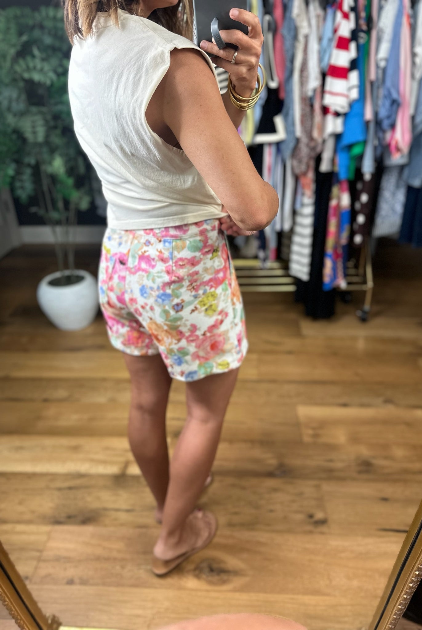 Summer Vibes Floral Skort-Shorts-Entro-Anna Kaytes Boutique, Women's Fashion Boutique in Grinnell, Iowa