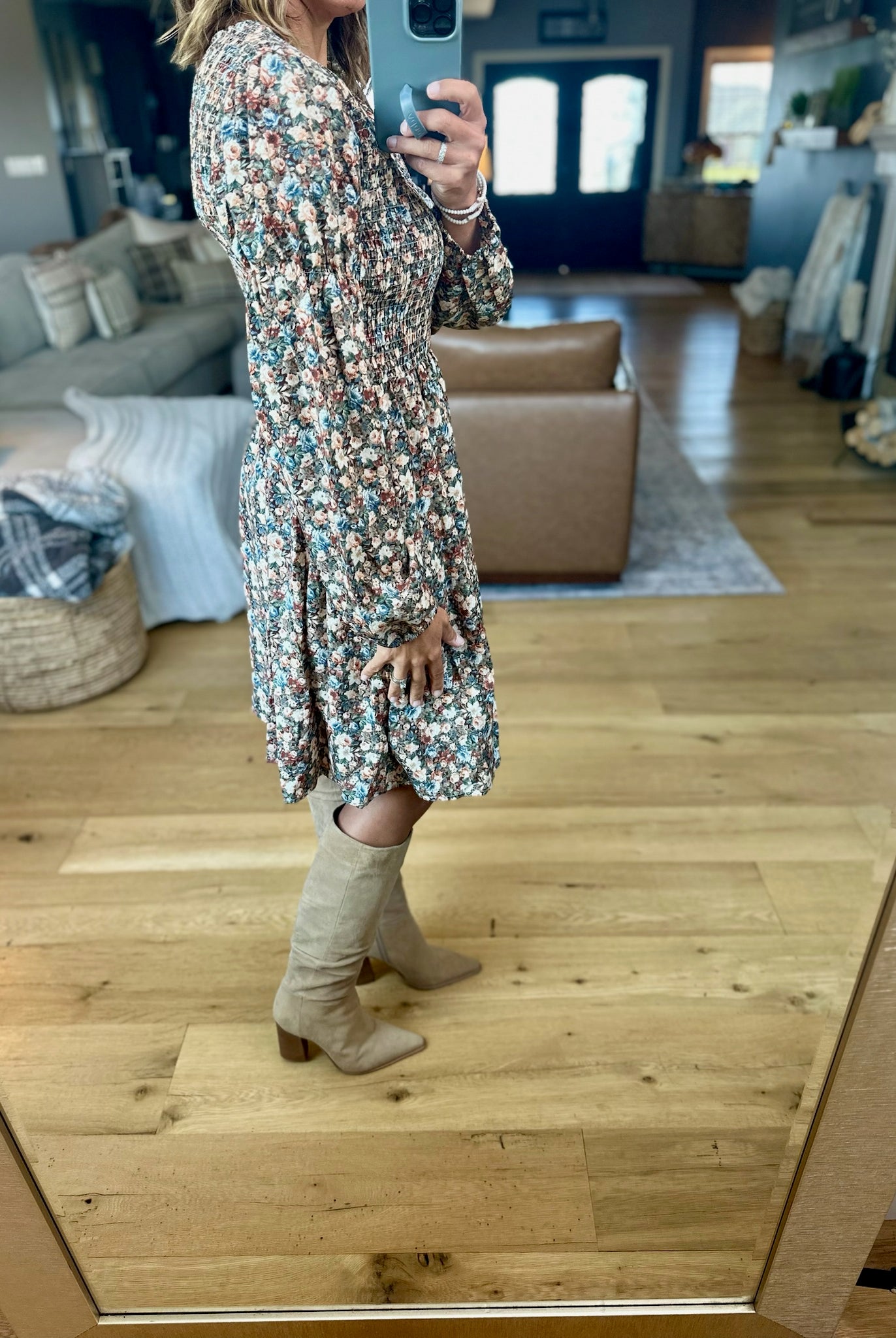 A Little Love For You Floral Dress-Anniewear-Anna Kaytes Boutique, Women's Fashion Boutique in Grinnell, Iowa