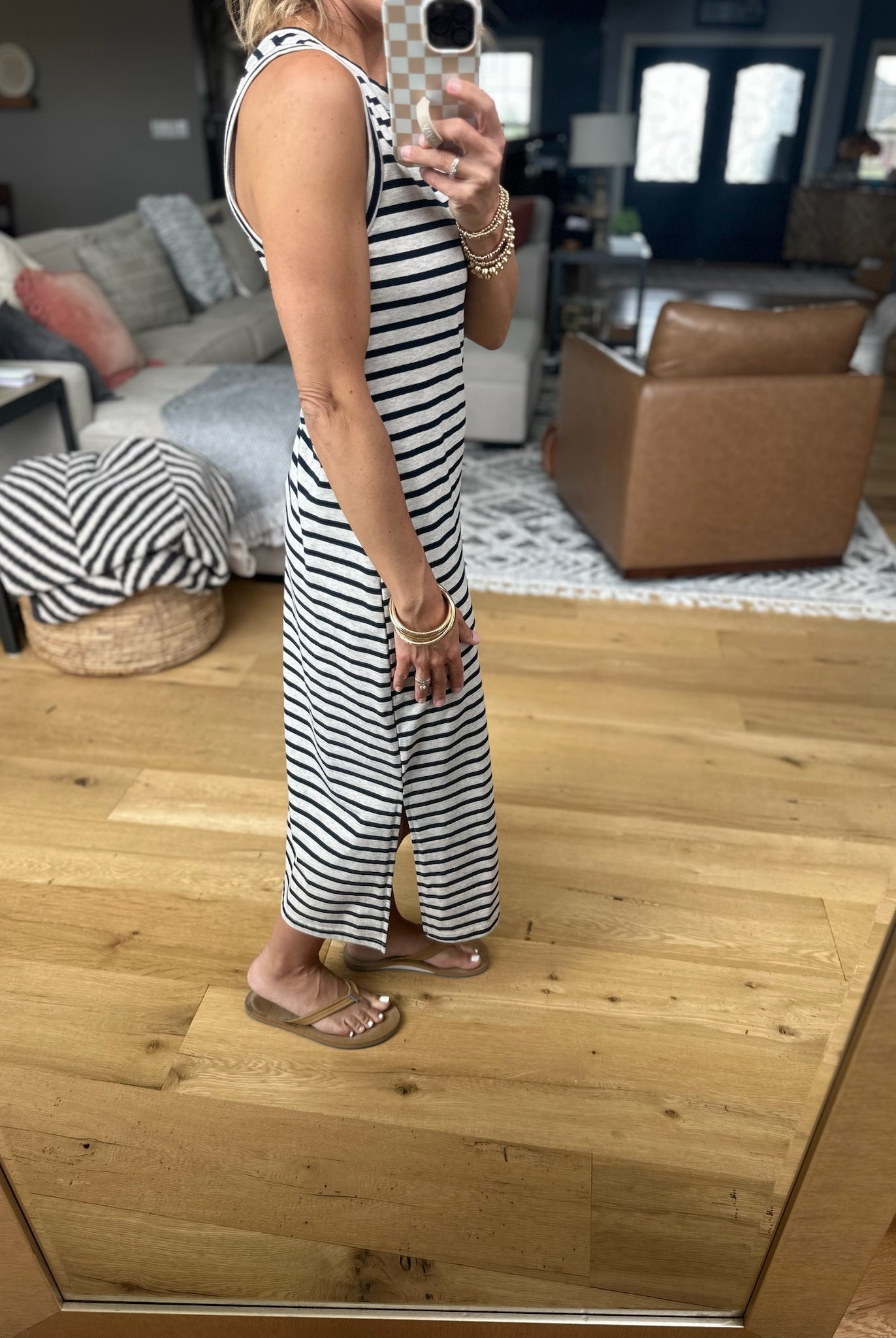 Stand By Me Striped Midi Dress - Multiple Options-Dresses-Eesome-Anna Kaytes Boutique, Women's Fashion Boutique in Grinnell, Iowa