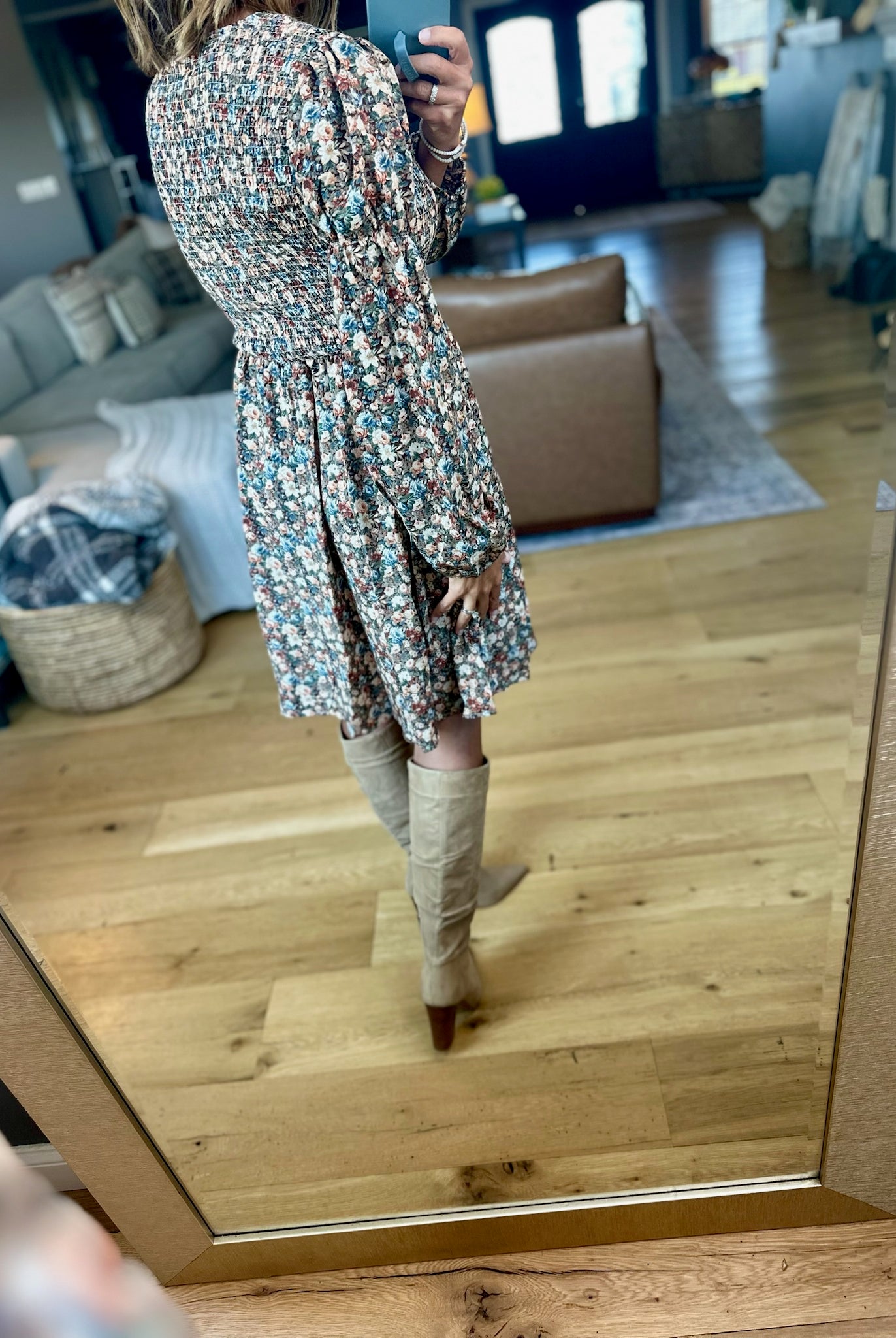 A Little Love For You Floral Dress-Anniewear-Anna Kaytes Boutique, Women's Fashion Boutique in Grinnell, Iowa