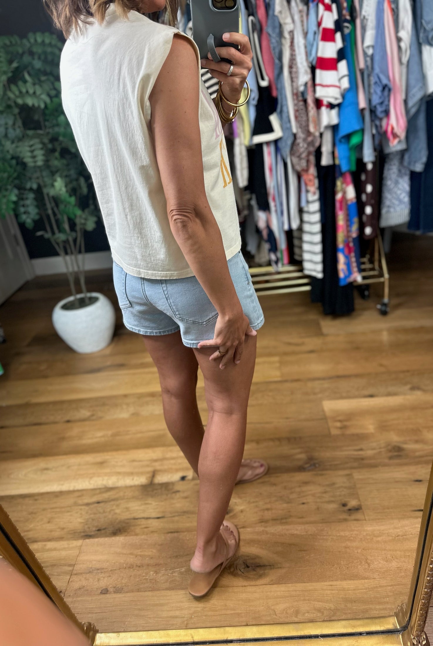 Daydream Believer Muscle Tank-Short Sleeves-poppy & pine-Anna Kaytes Boutique, Women's Fashion Boutique in Grinnell, Iowa