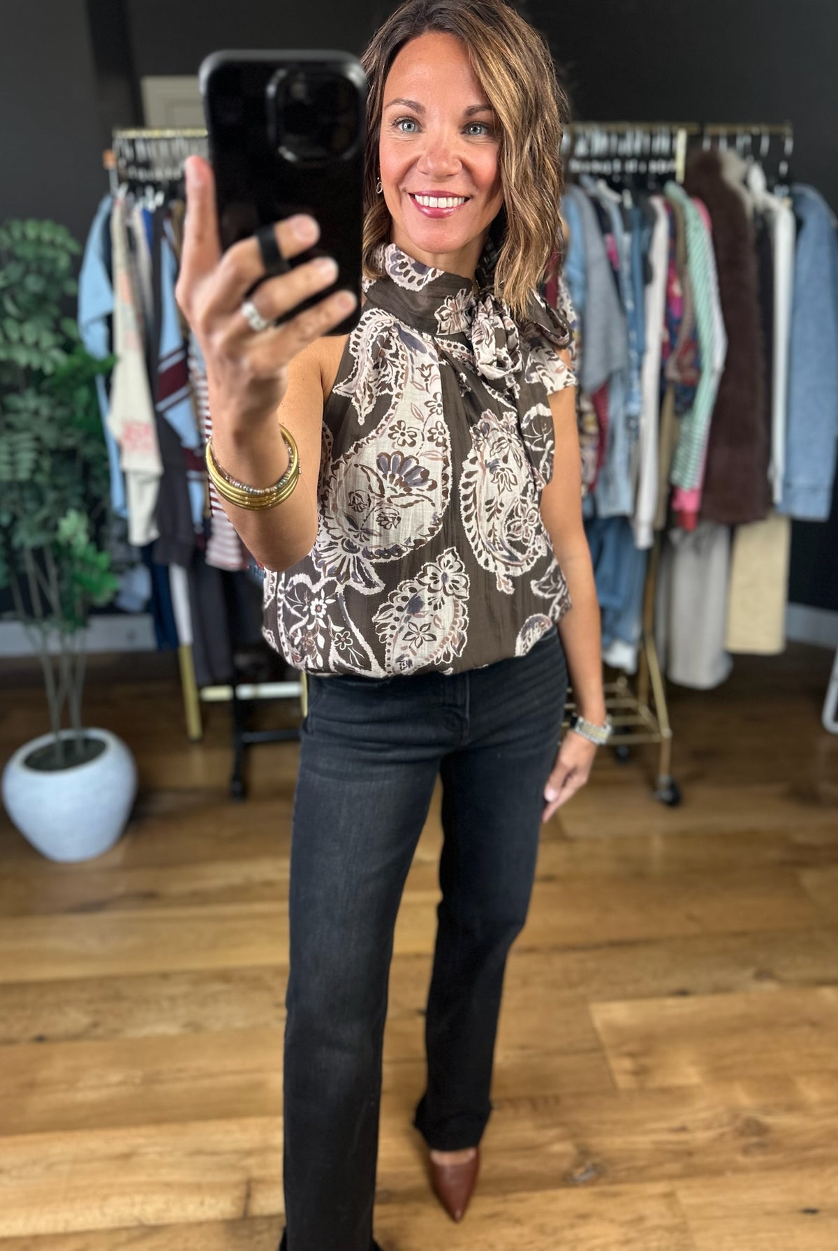 Always On My Mind Paisley Top-Sleeveless-THML-Anna Kaytes Boutique, Women's Fashion Boutique in Grinnell, Iowa