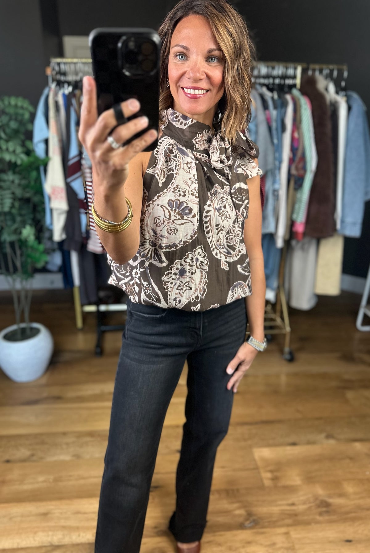 Always On My Mind Paisley Top-Sleeveless-THML-Anna Kaytes Boutique, Women's Fashion Boutique in Grinnell, Iowa