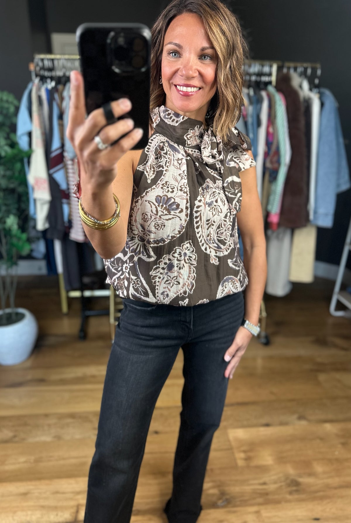 Always On My Mind Paisley Top-Sleeveless-THML-Anna Kaytes Boutique, Women's Fashion Boutique in Grinnell, Iowa