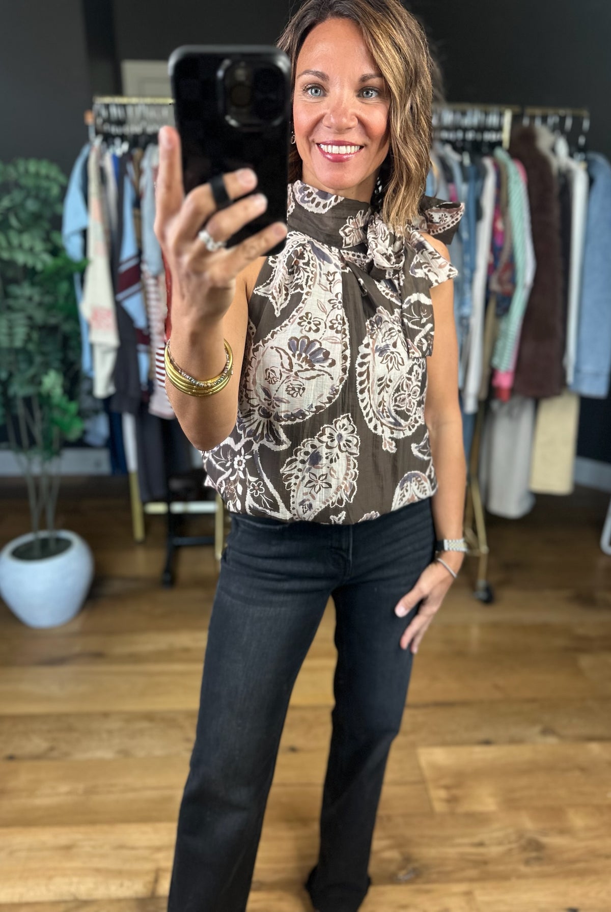 Always On My Mind Paisley Top-Sleeveless-THML-Anna Kaytes Boutique, Women's Fashion Boutique in Grinnell, Iowa