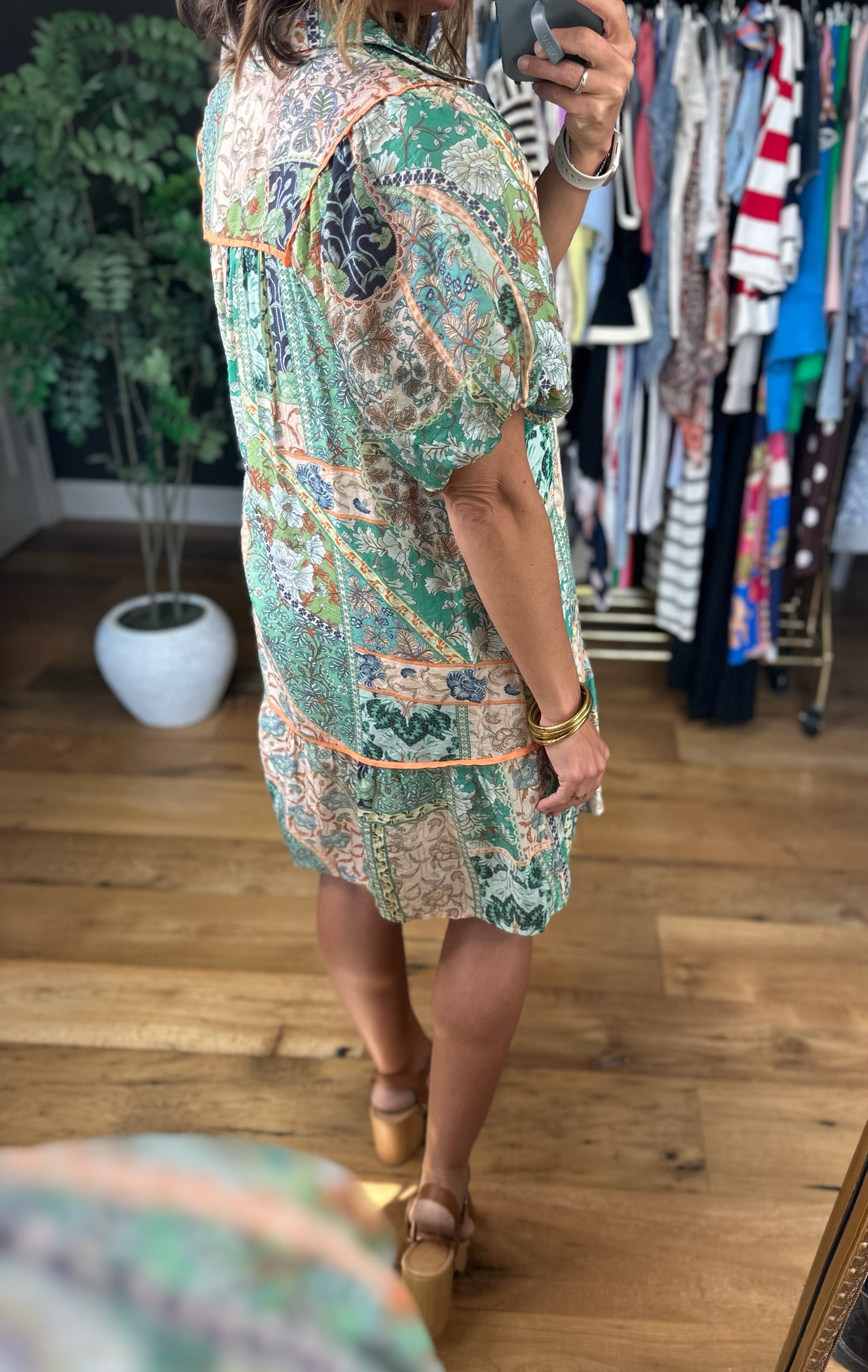 Down My Path Shift Dress-Dresses-Umgee-Anna Kaytes Boutique, Women's Fashion Boutique in Grinnell, Iowa