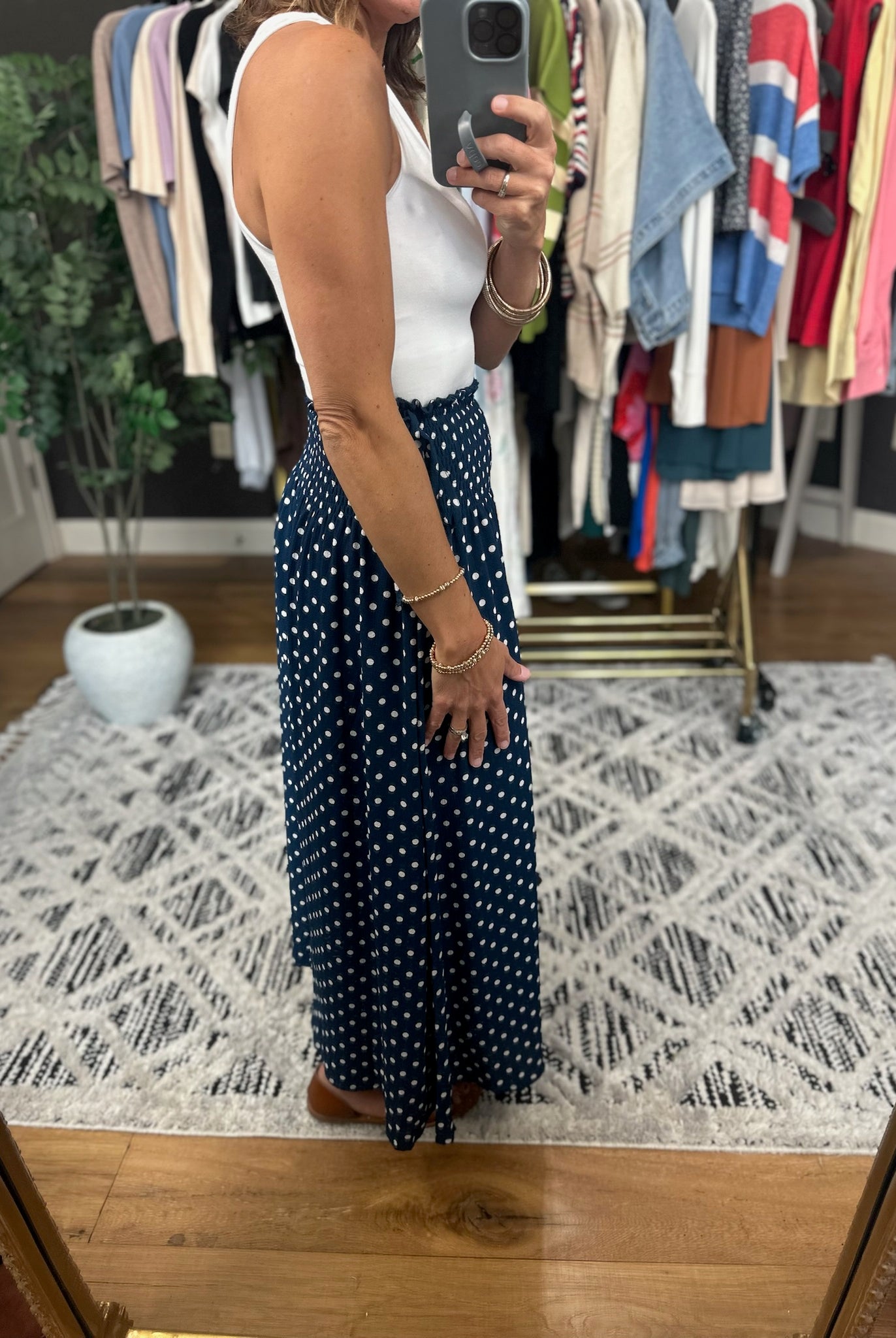 Everything Good Polka Dot Skirt-Dresses-Wishlist-Anna Kaytes Boutique, Women's Fashion Boutique in Grinnell, Iowa