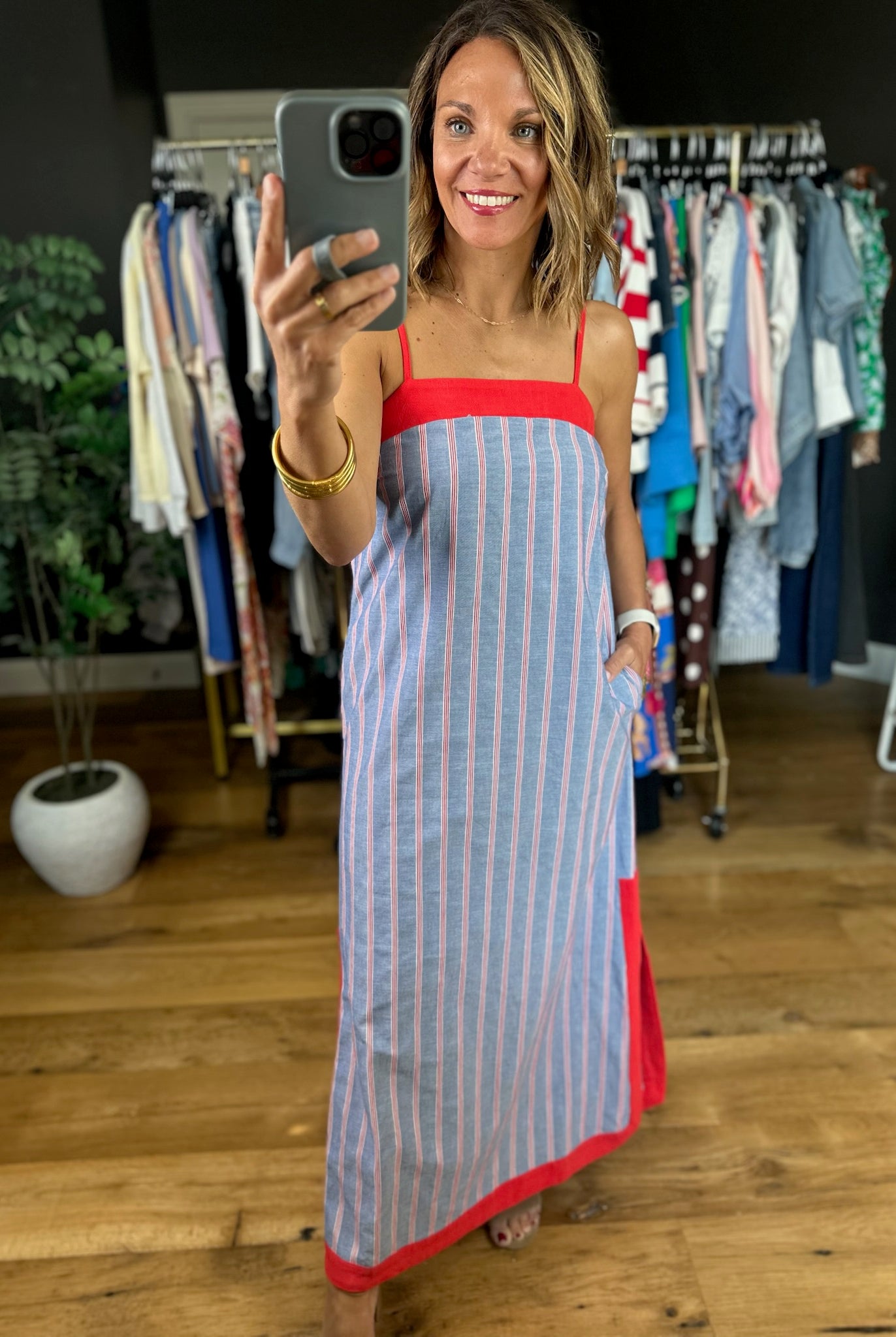 In Your Honor Pocket Linen Dress-Dresses-Entro-Anna Kaytes Boutique, Women's Fashion Boutique in Grinnell, Iowa