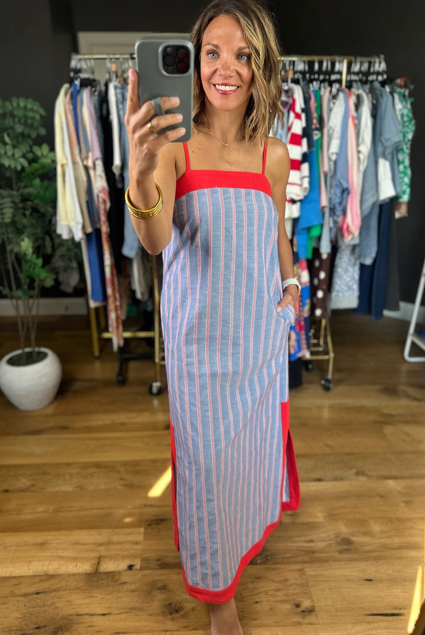 In Your Honor Pocket Linen Dress-Dresses-Entro-Anna Kaytes Boutique, Women's Fashion Boutique in Grinnell, Iowa