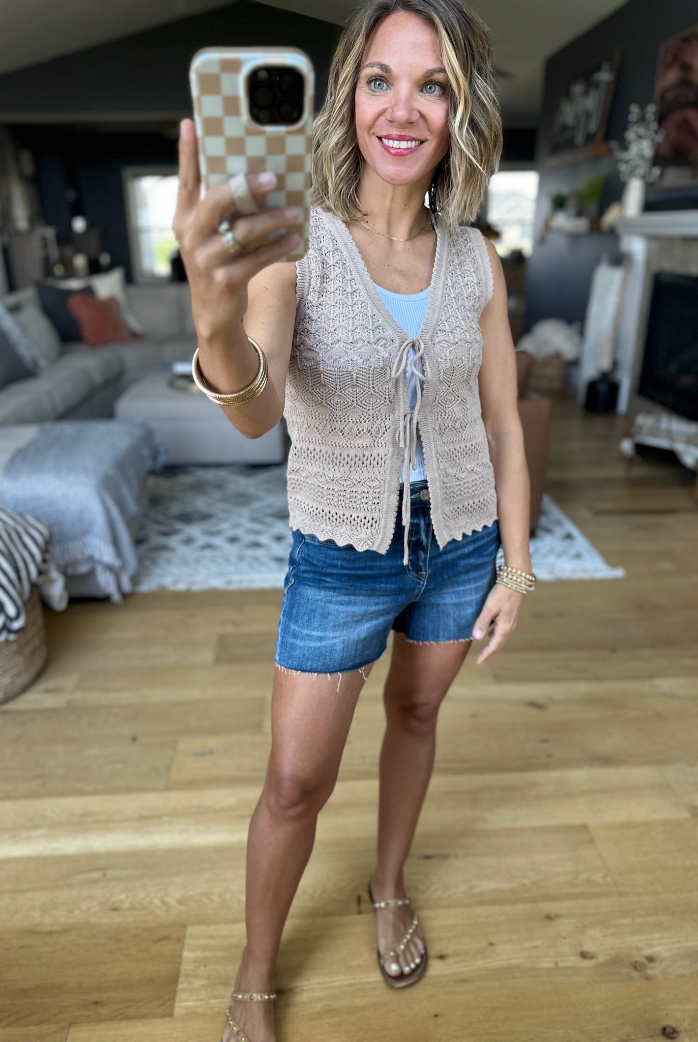 At The Surface Crochet Tie Vest - Multiple Options-Be Cool-Anna Kaytes Boutique, Women's Fashion Boutique in Grinnell, Iowa