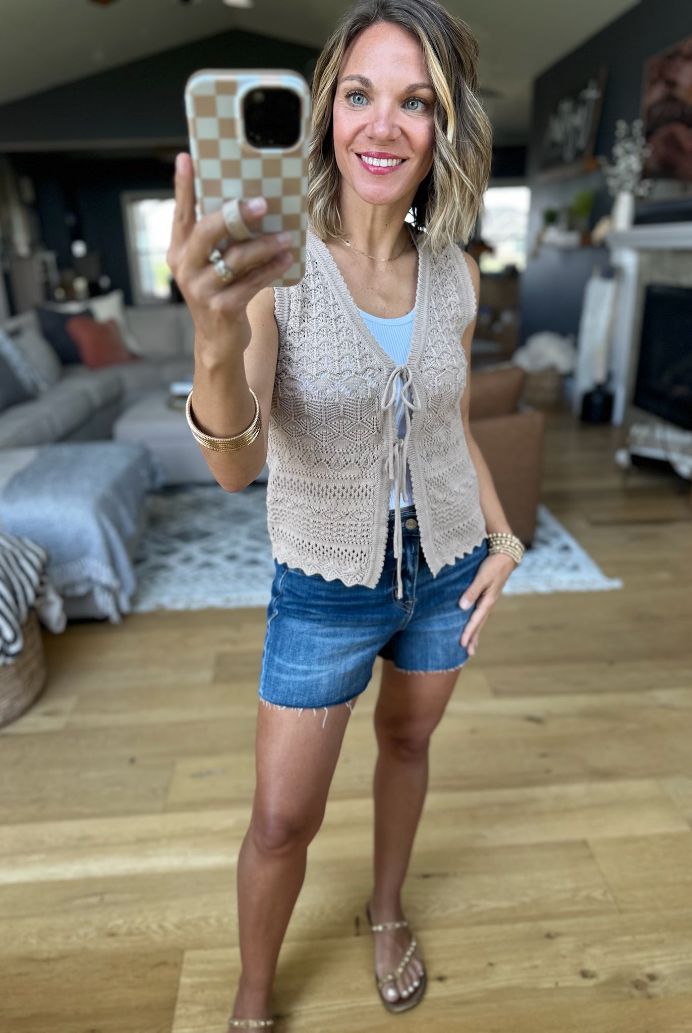 At The Surface Crochet Tie Vest - Multiple Options-Be Cool-Anna Kaytes Boutique, Women's Fashion Boutique in Grinnell, Iowa