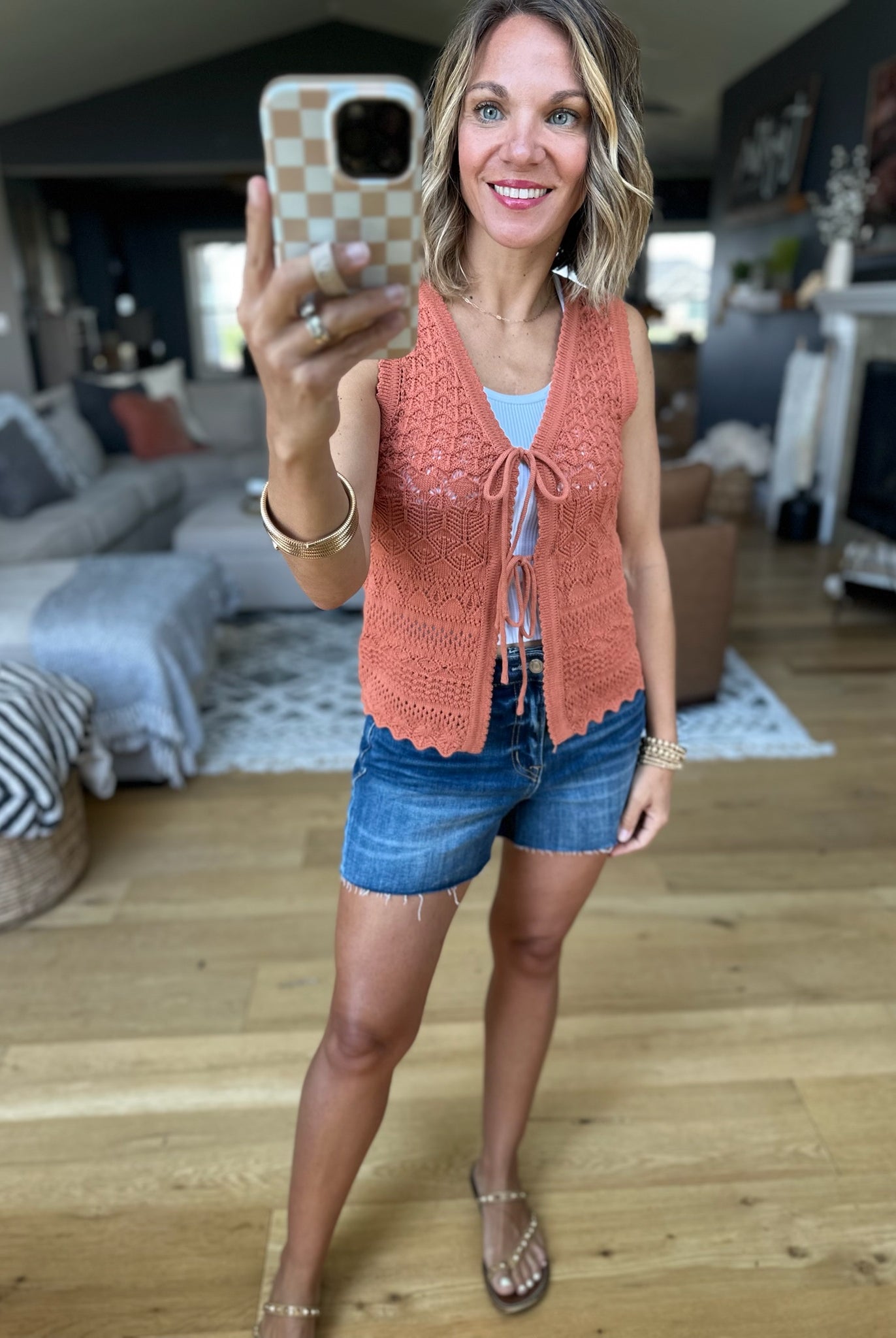 At The Surface Crochet Tie Vest - Multiple Options-Be Cool-Anna Kaytes Boutique, Women's Fashion Boutique in Grinnell, Iowa