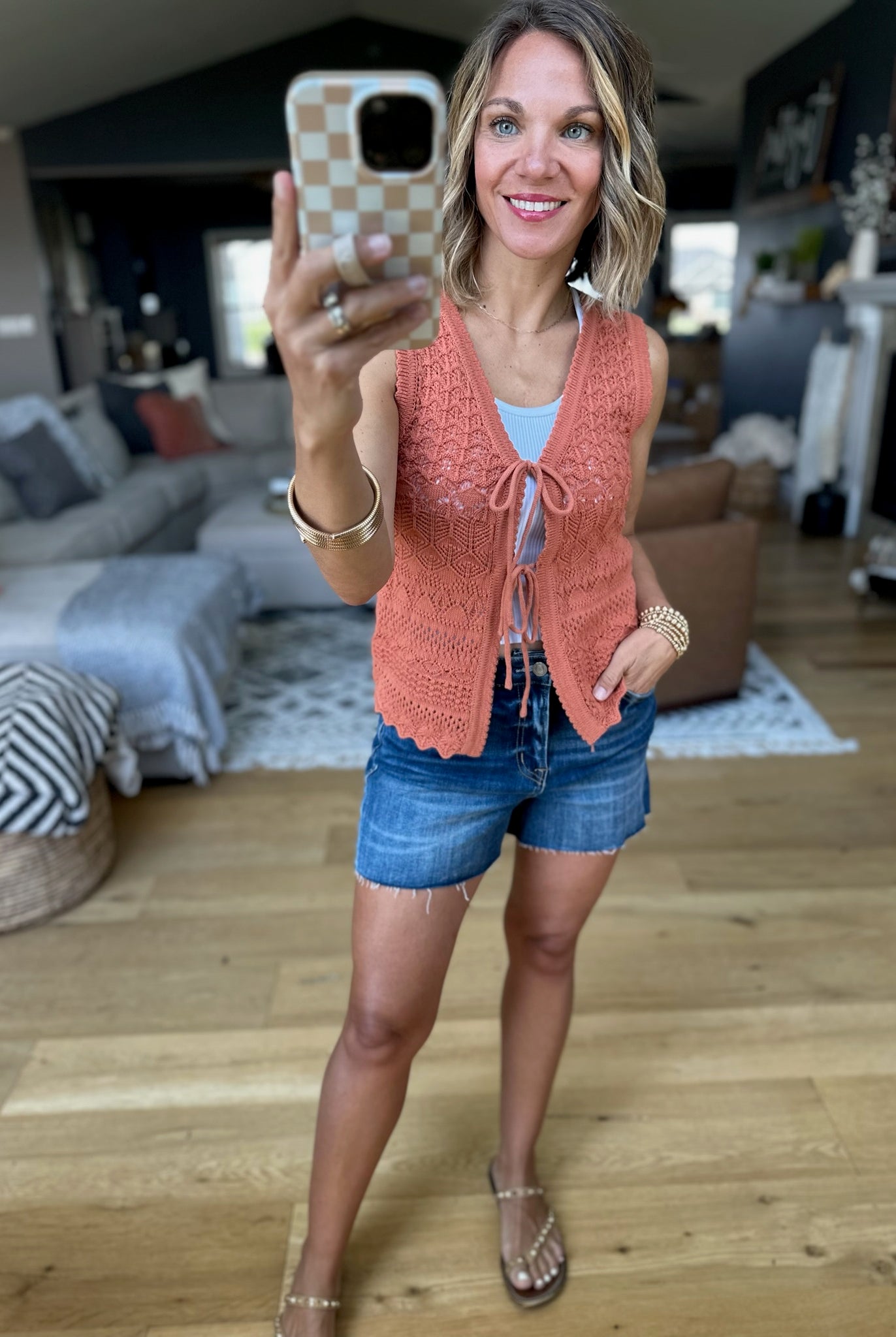 At The Surface Crochet Tie Vest - Multiple Options-Be Cool-Anna Kaytes Boutique, Women's Fashion Boutique in Grinnell, Iowa