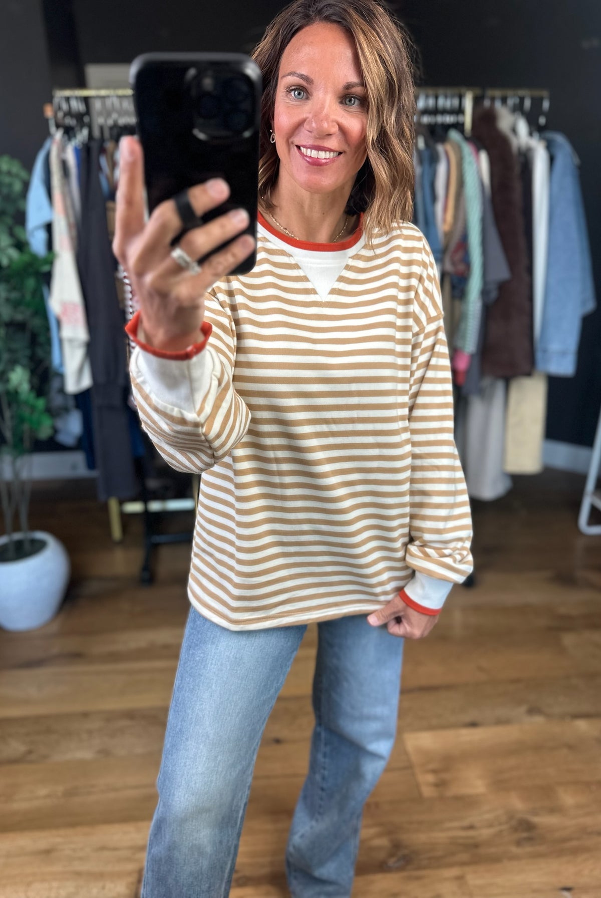 All The Same Striped Long Sleeve-Long Sleeves-Staccato-Anna Kaytes Boutique, Women's Fashion Boutique in Grinnell, Iowa