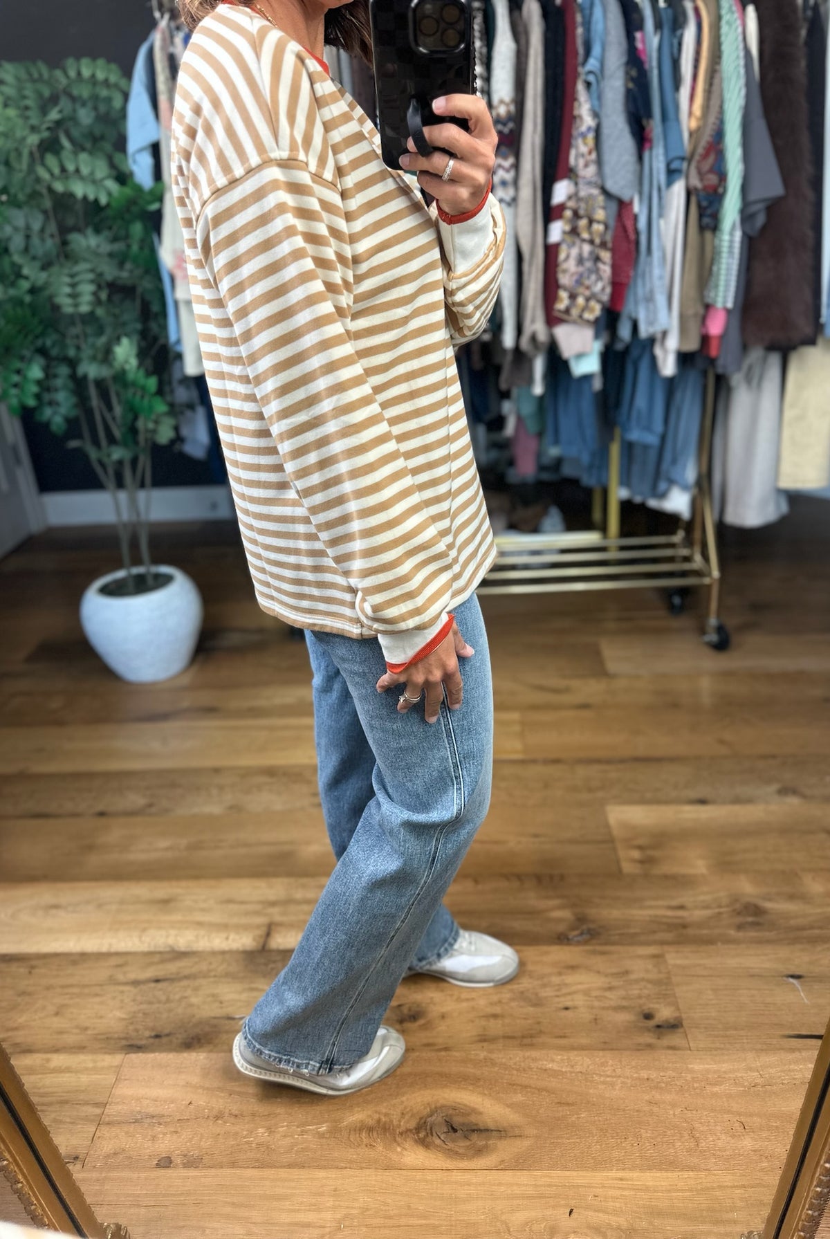 All The Same Striped Long Sleeve-Long Sleeves-Staccato-Anna Kaytes Boutique, Women's Fashion Boutique in Grinnell, Iowa