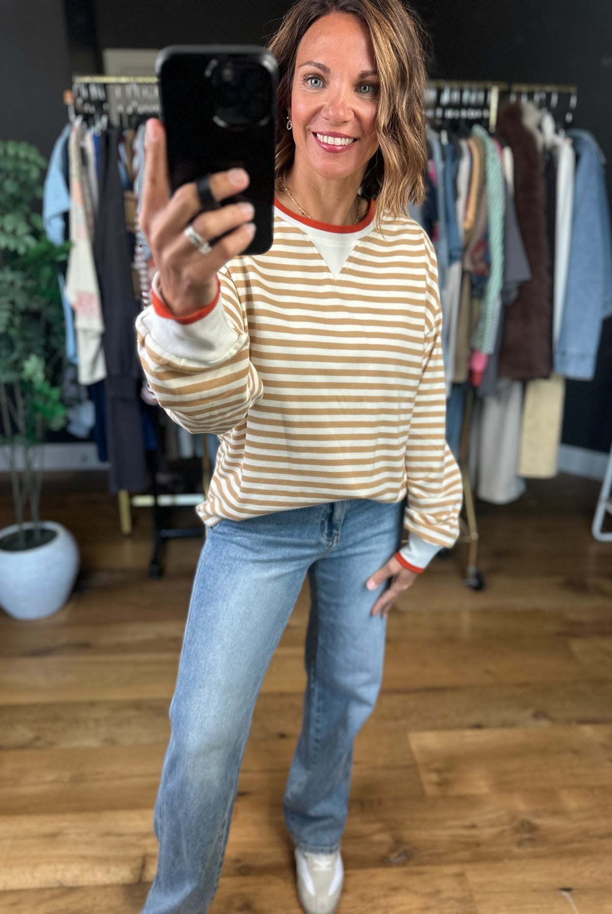All The Same Striped Long Sleeve-Long Sleeves-Staccato-Anna Kaytes Boutique, Women's Fashion Boutique in Grinnell, Iowa