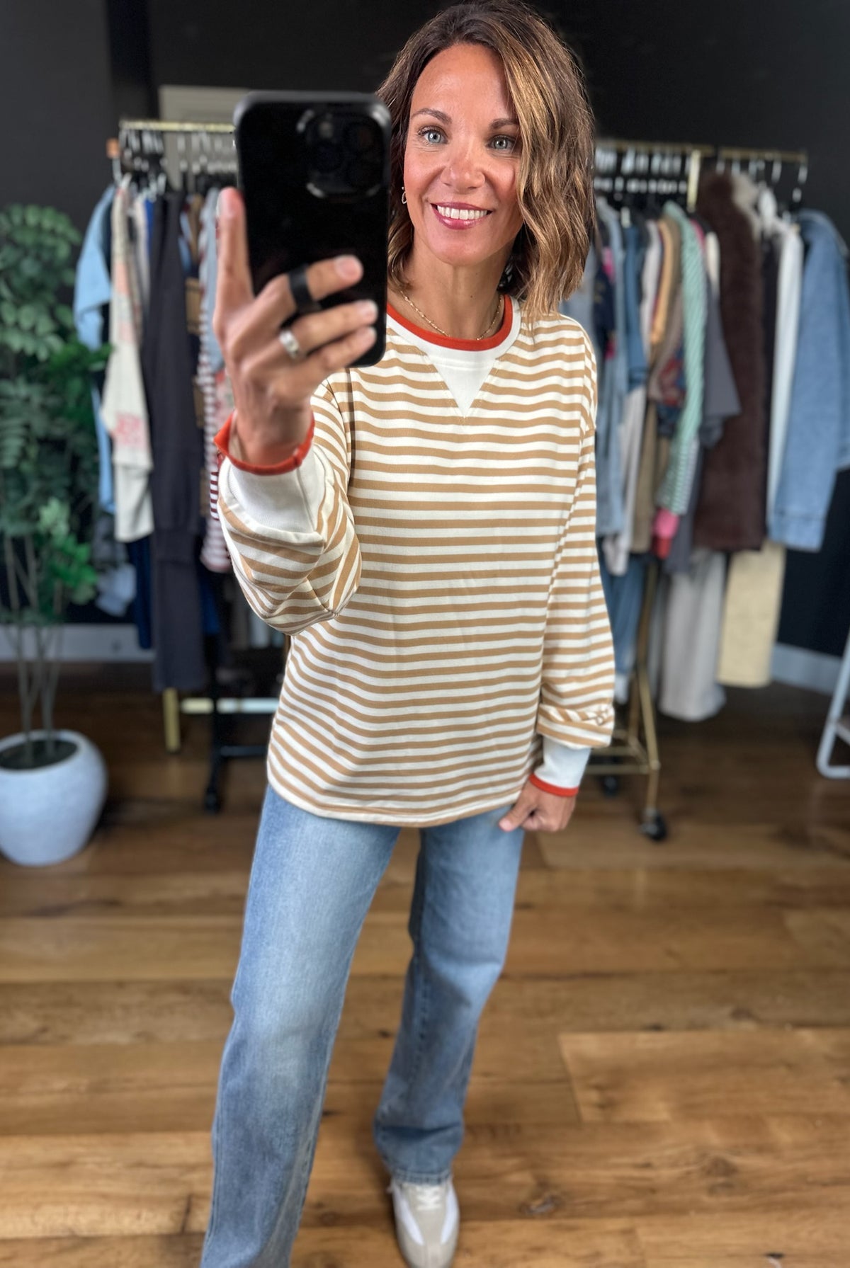 All The Same Striped Long Sleeve-Long Sleeves-Staccato-Anna Kaytes Boutique, Women's Fashion Boutique in Grinnell, Iowa