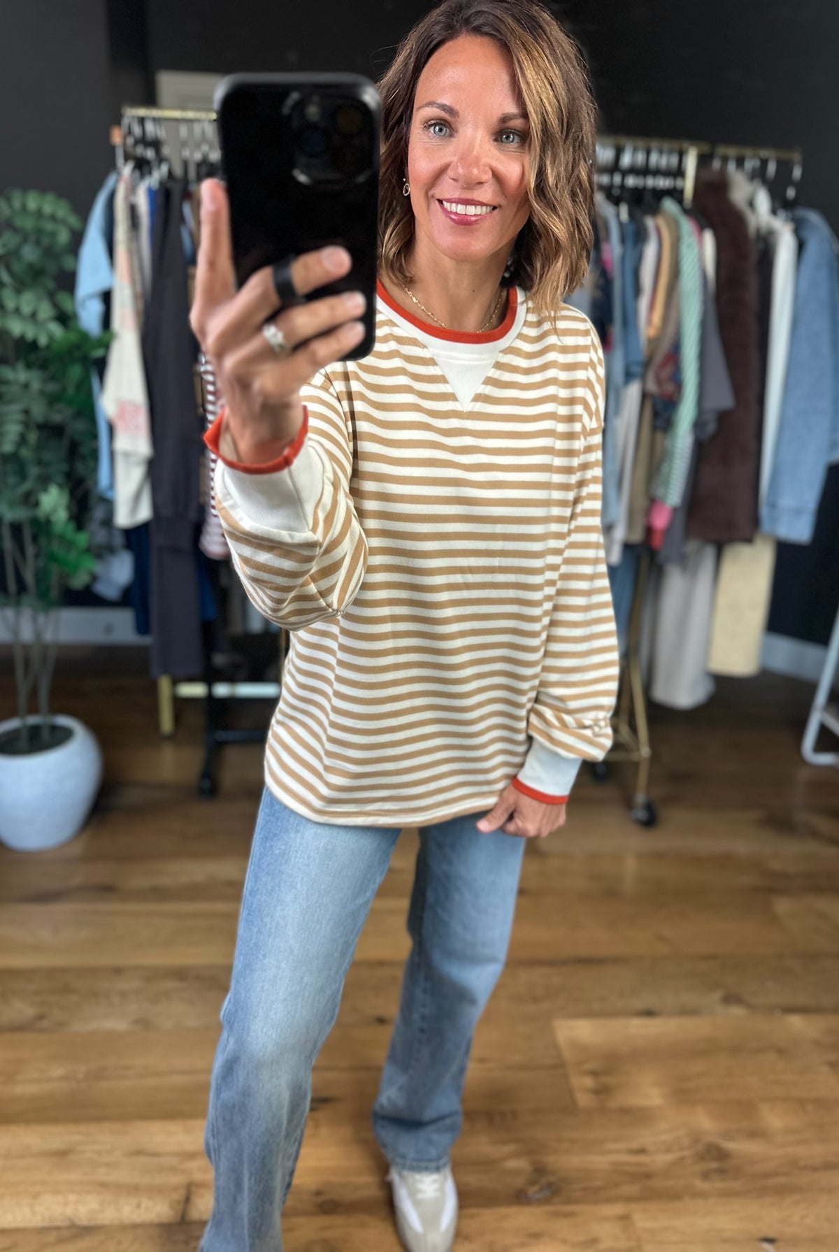 All The Same Striped Long Sleeve-Long Sleeves-Staccato-Anna Kaytes Boutique, Women's Fashion Boutique in Grinnell, Iowa