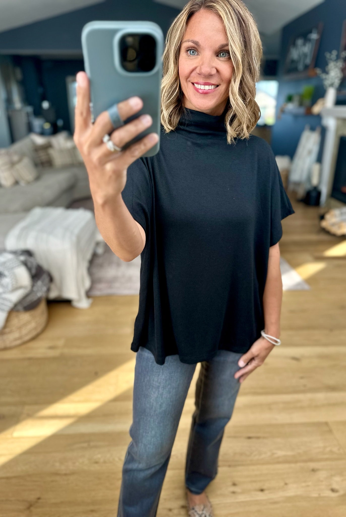 All The Possibilities Mock-Neck Top-Entro-Anna Kaytes Boutique, Women's Fashion Boutique in Grinnell, Iowa