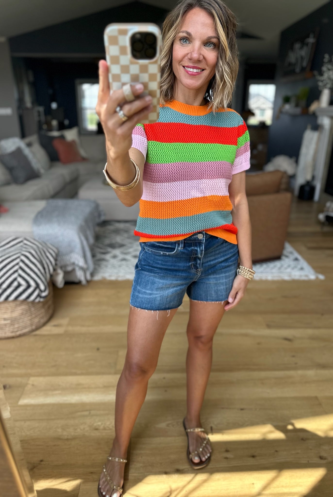 What You're Hoping For Striped Top - Combo-THML-Anna Kaytes Boutique, Women's Fashion Boutique in Grinnell, Iowa