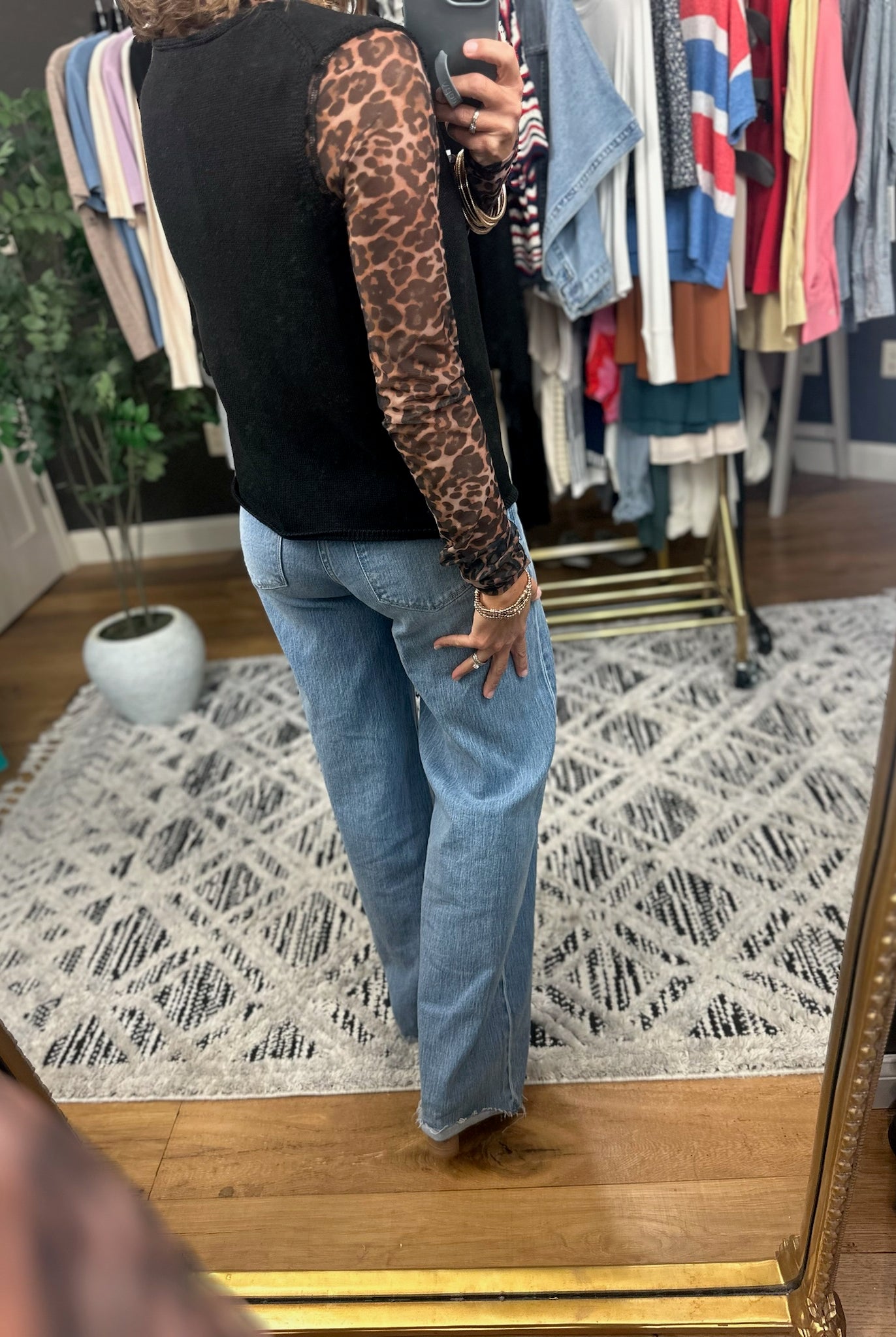 Merely Curious Button Knit Vest - Black-Short Sleeves-Wishlist-Anna Kaytes Boutique, Women's Fashion Boutique in Grinnell, Iowa