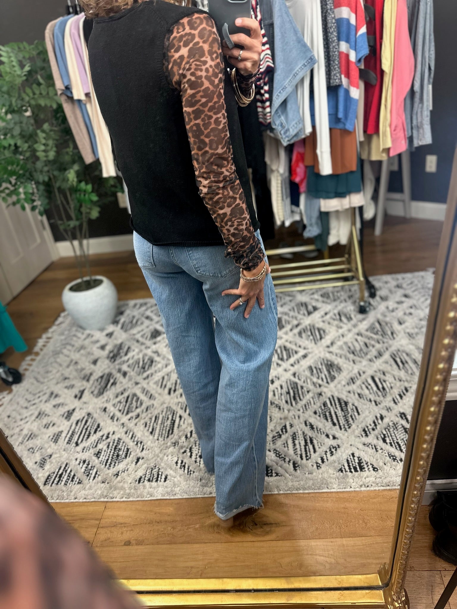 Merely Curious Button Knit Vest - Black-Short Sleeves-Wishlist-Anna Kaytes Boutique, Women's Fashion Boutique in Grinnell, Iowa